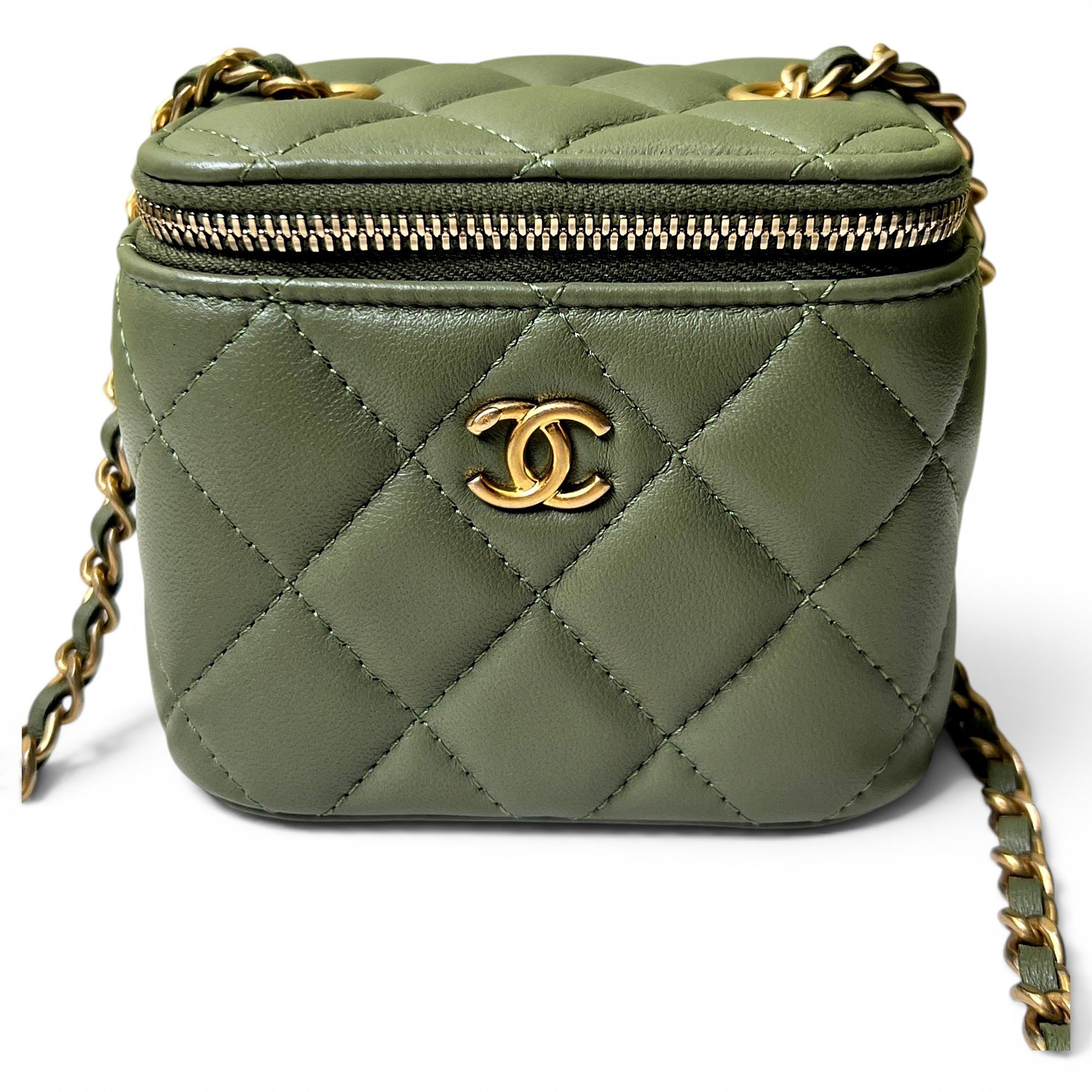 Trendy CC Vanity leather handbag