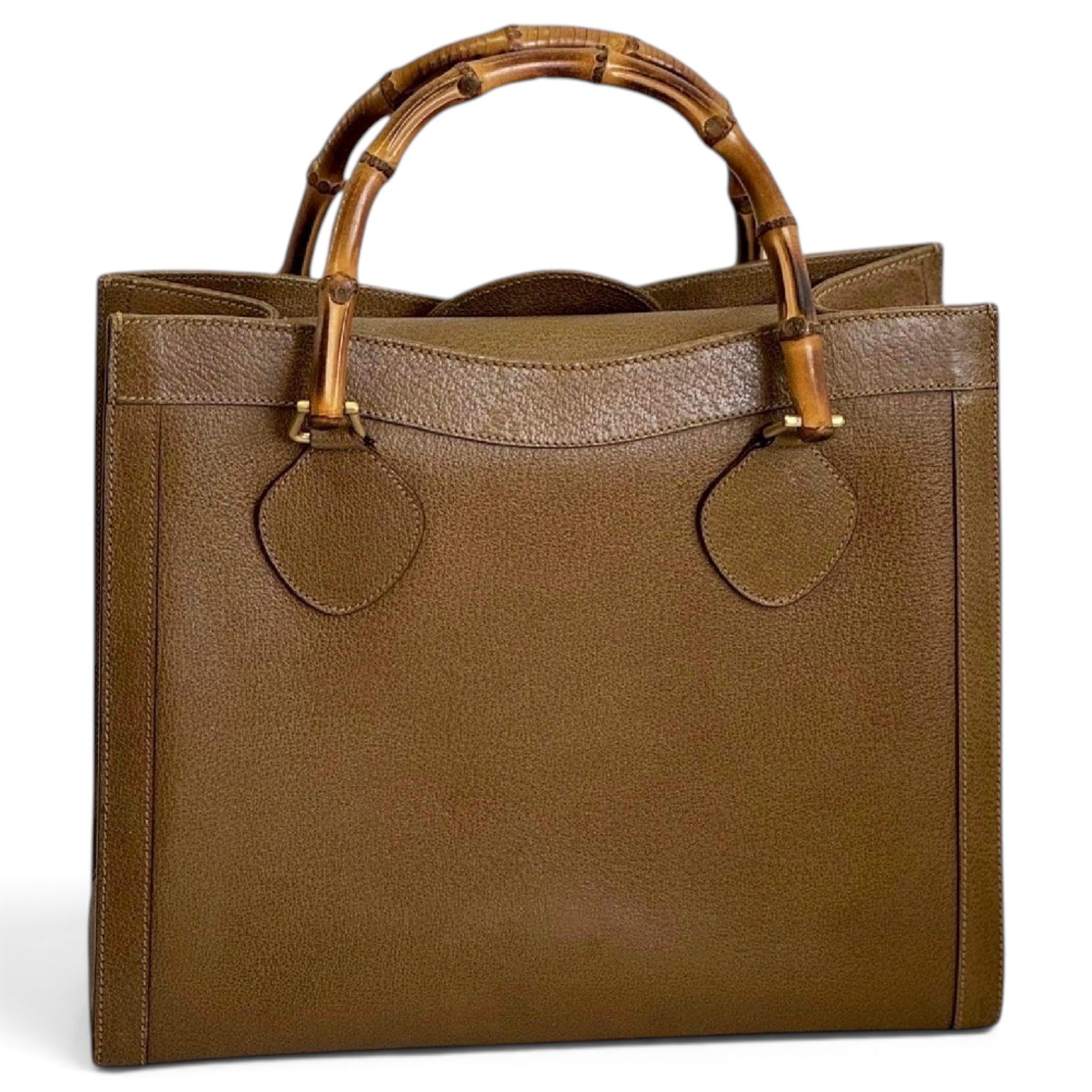 Bamboo Shopper leather tote