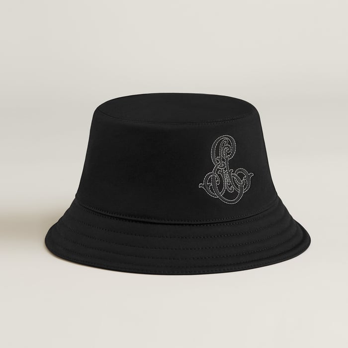 Noir Harper Emile Hermès Bucket Hat