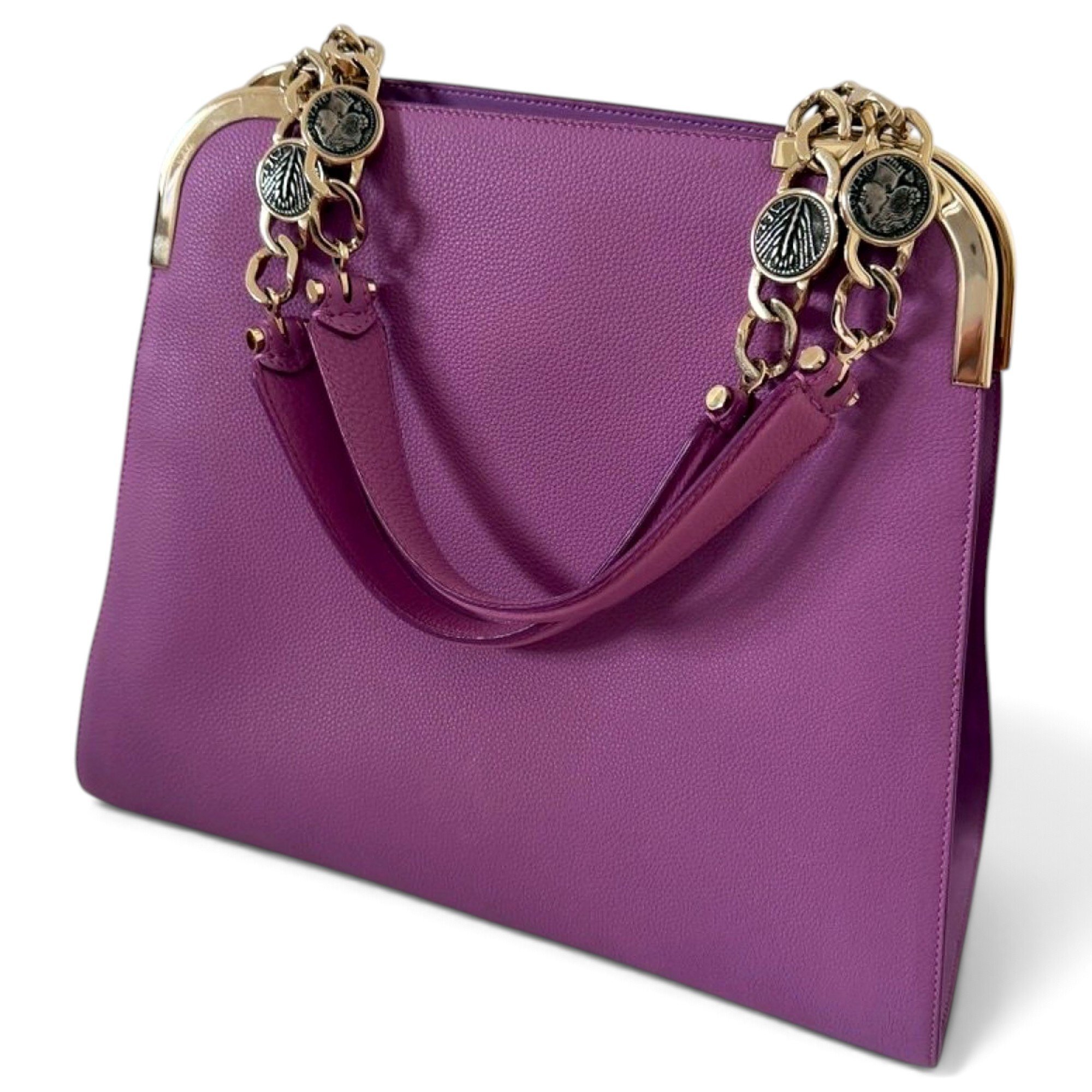 Bulgari leather handbag