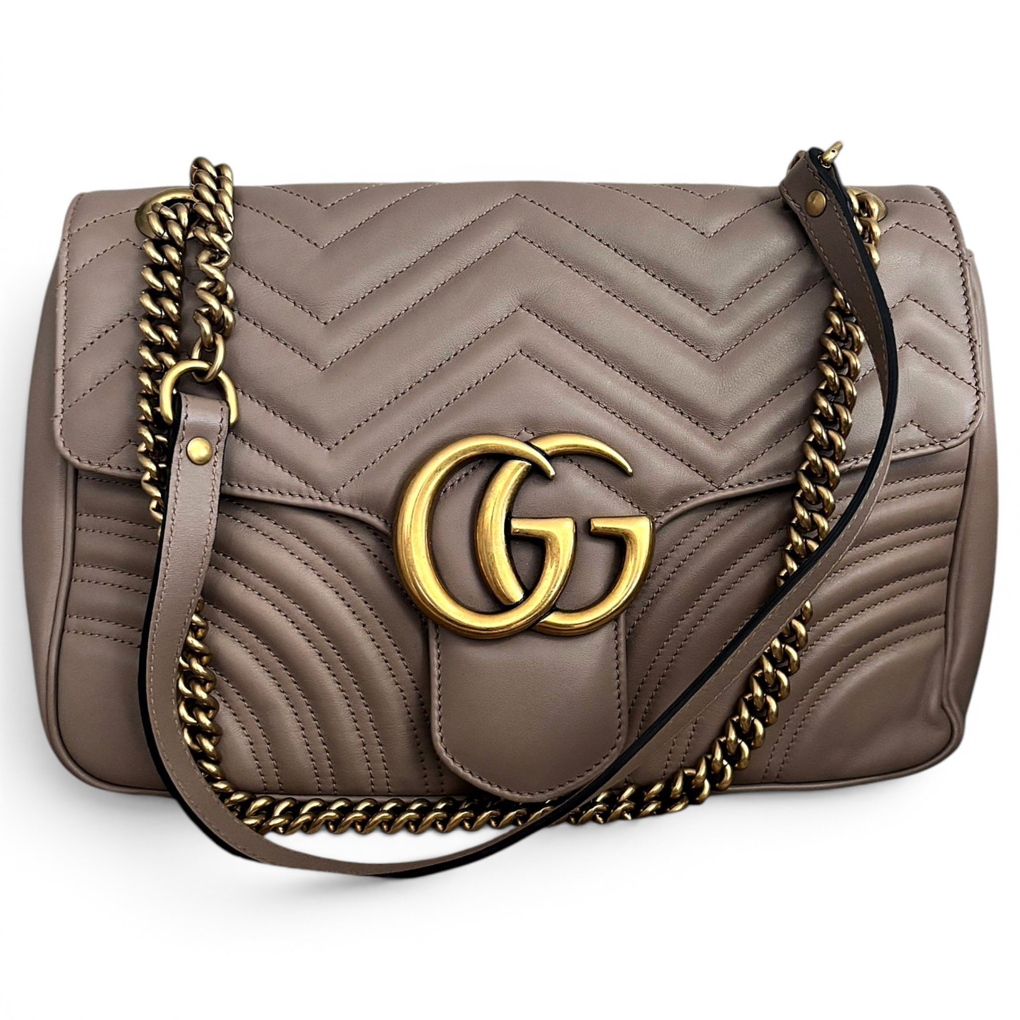 GG Marmont Flap leather crossbody bag