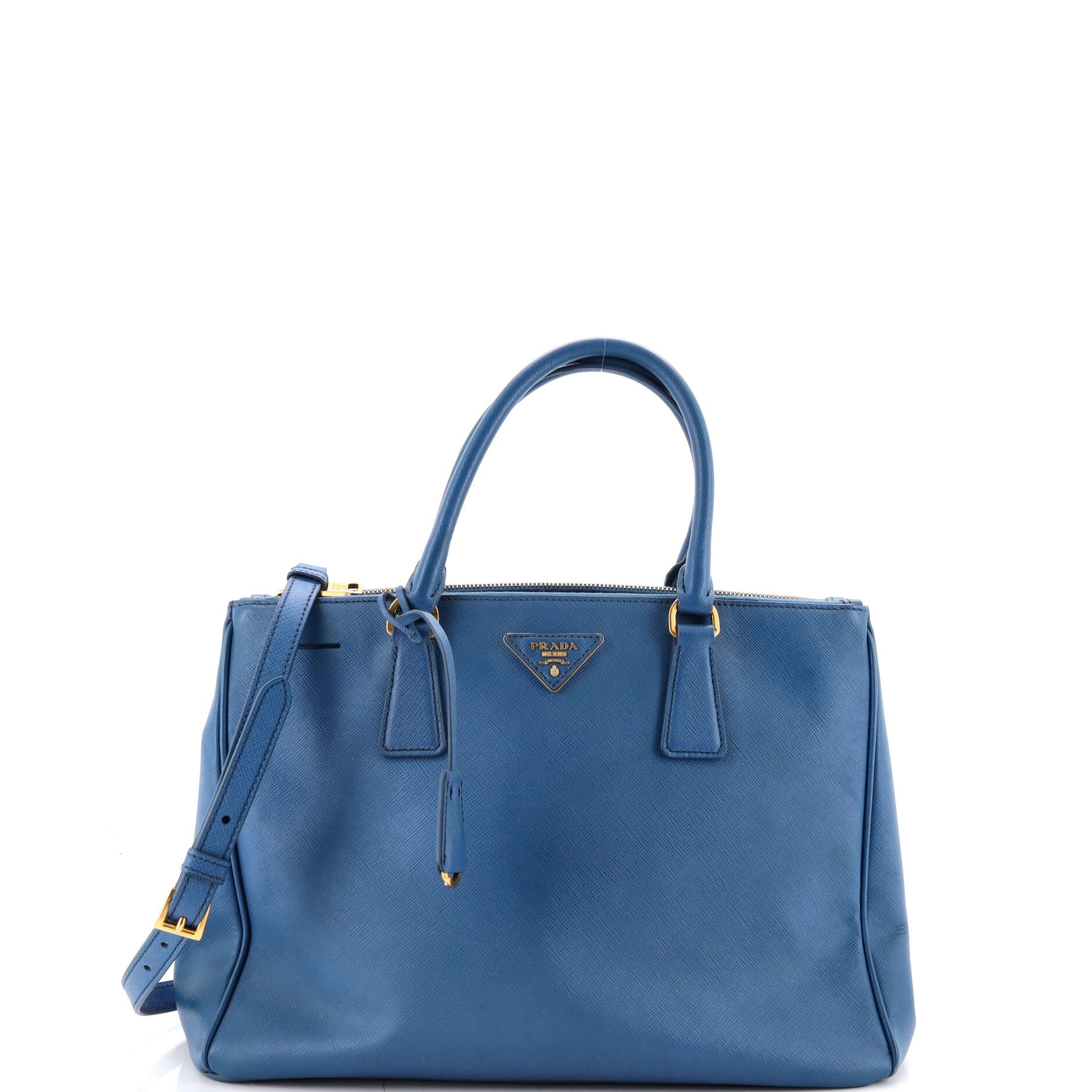 Double Zip Lux Tote Saffiano Leather Medium