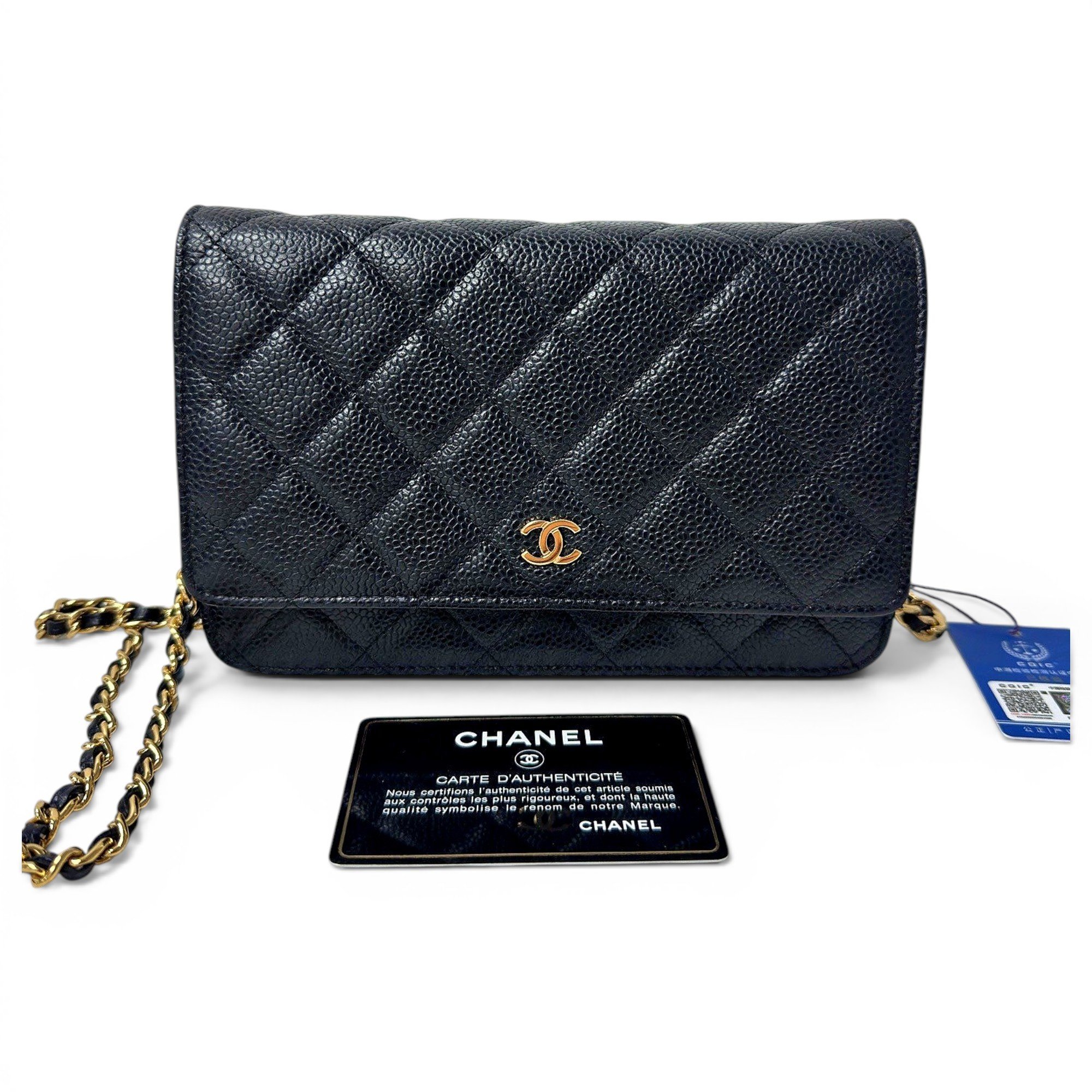 Wallet On Chain Timeless/Classique leather crossbody bag