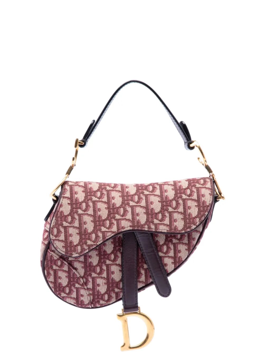 2018 Mini Oblique Canvas Saddle Bag satchel