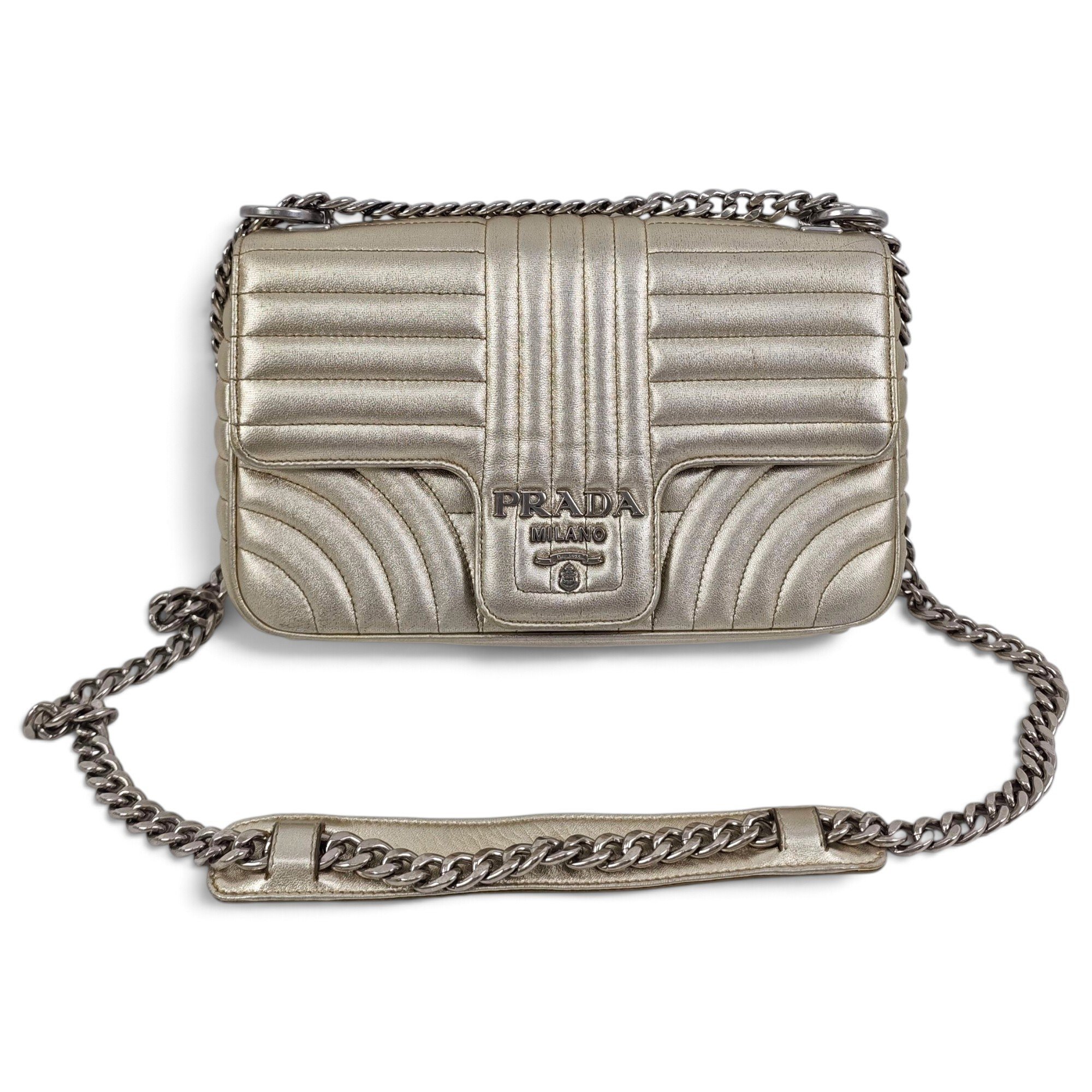 Diagramme leather handbag