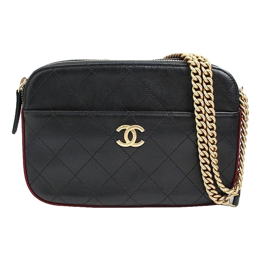 Leather clutch bag