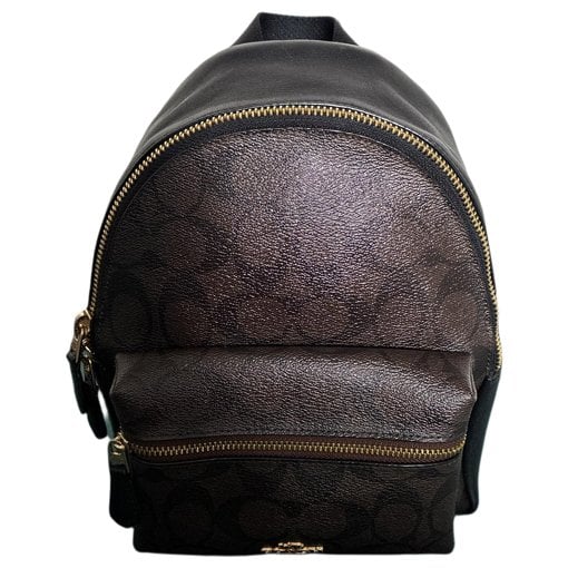 Campus leather backpack