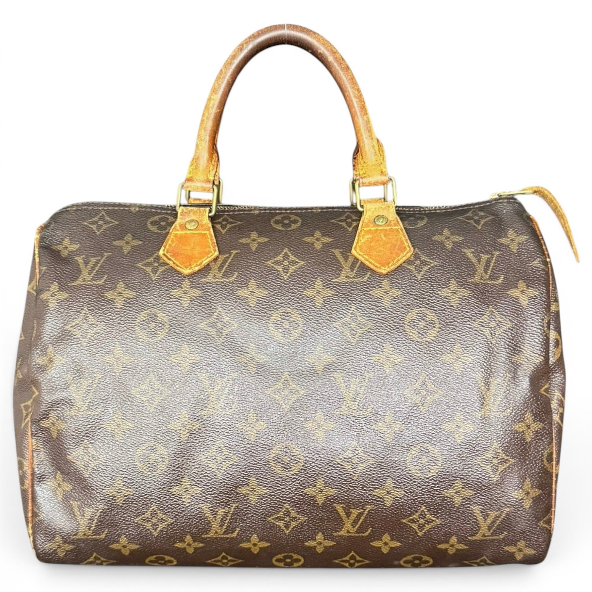 Speedy leather handbag