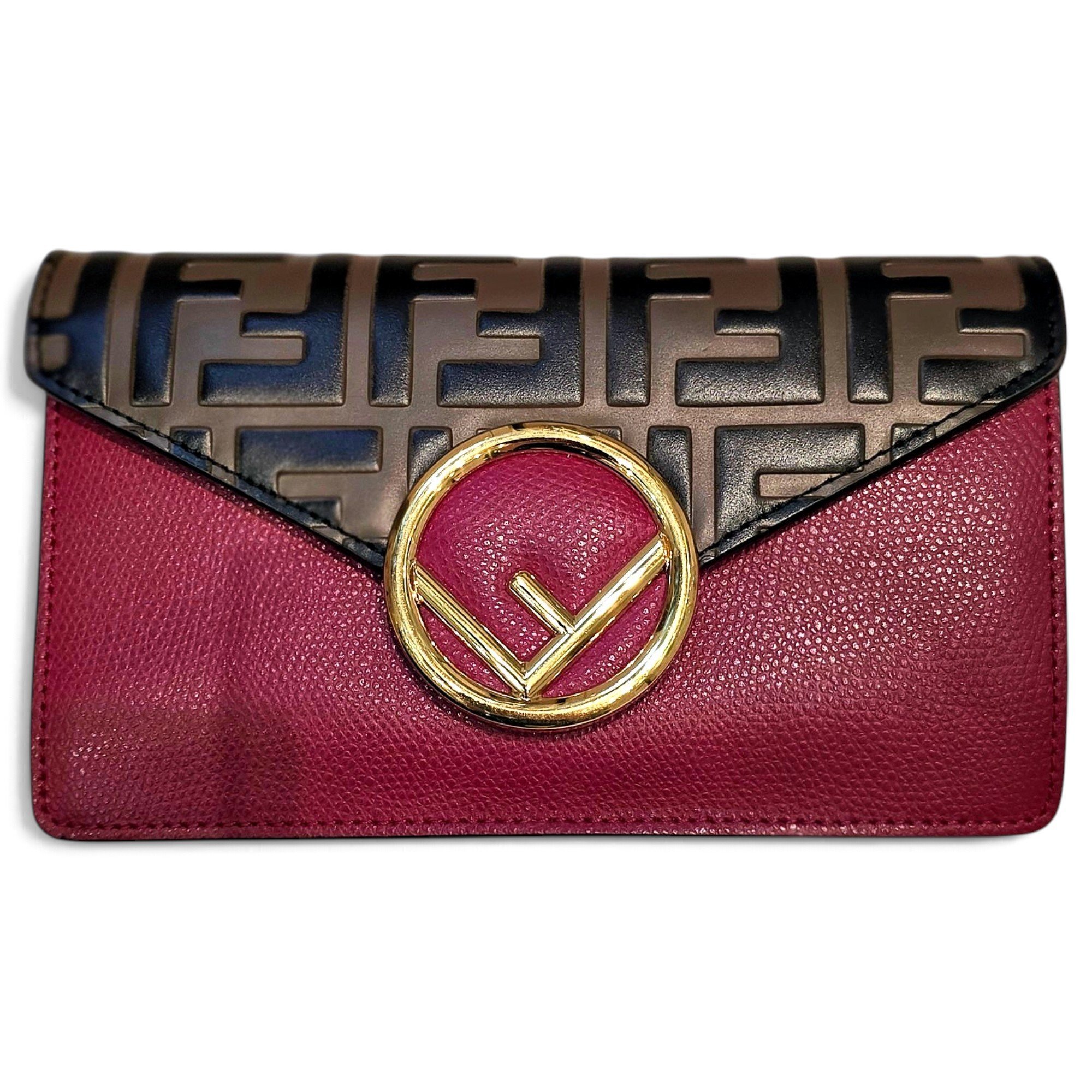 FF leather crossbody bag