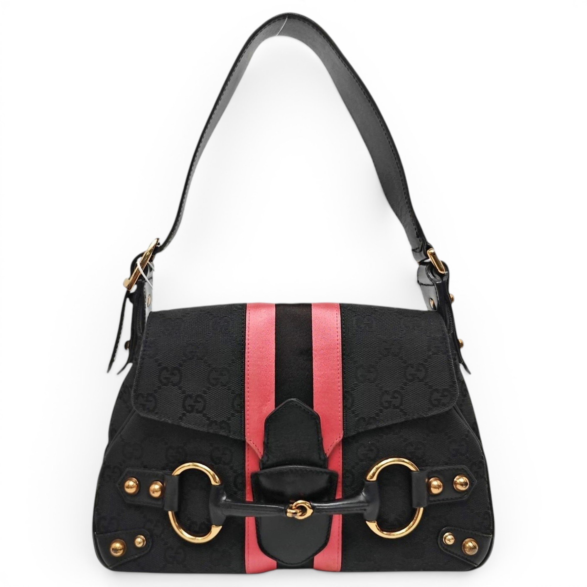 Horsebit Chain cloth handbag