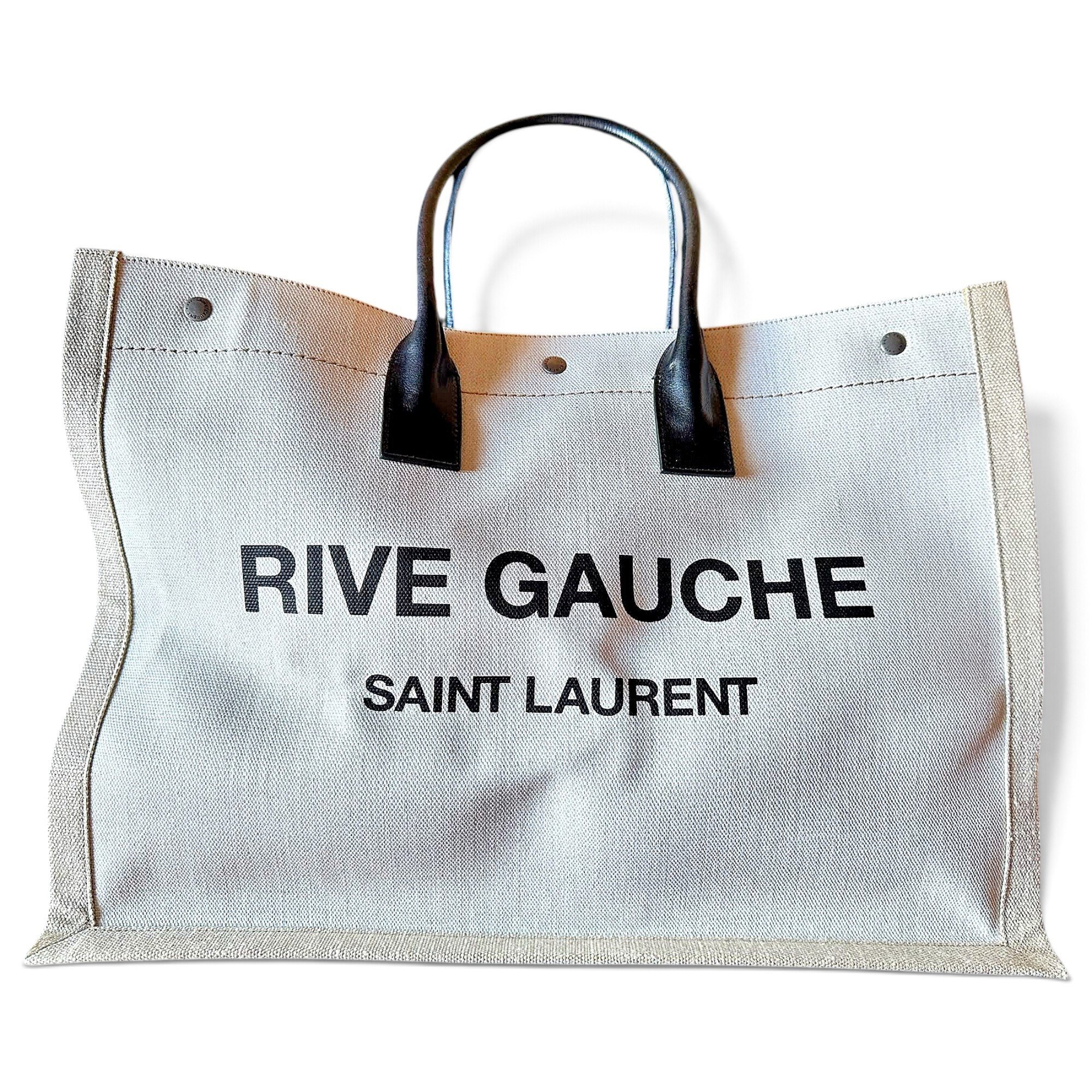 Rive Gauche linen tote