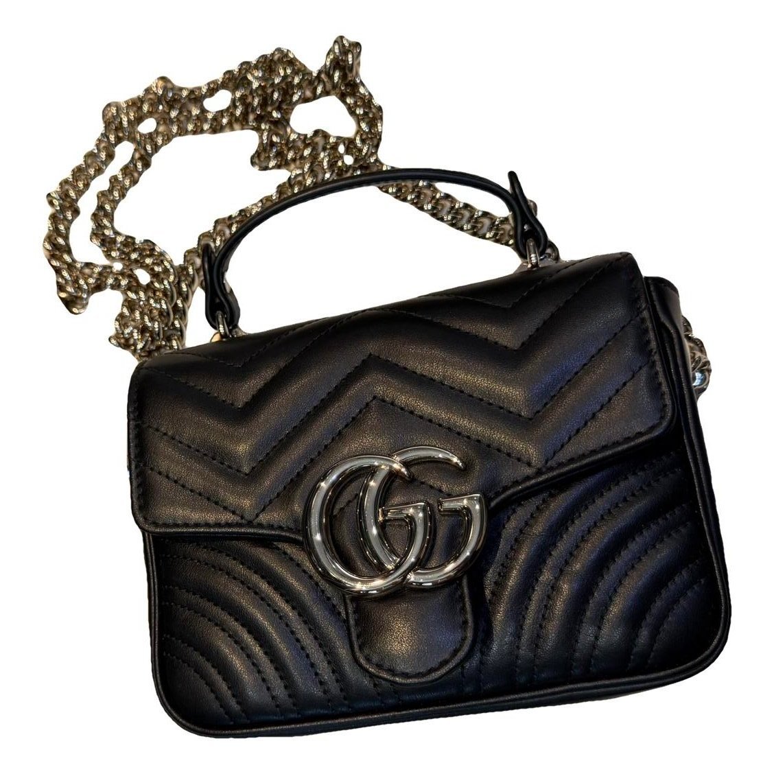 GG Marmont Chain leather crossbody bag