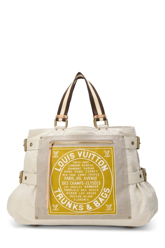 Yellow Toile Globe Shopper GM