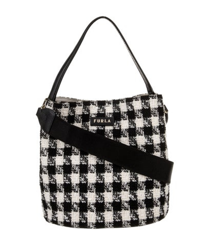 Furla Tweed Shoulder Bag
