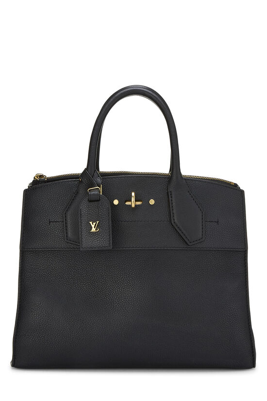 Louis Vuitton Black Calfskin City Steamer PM
