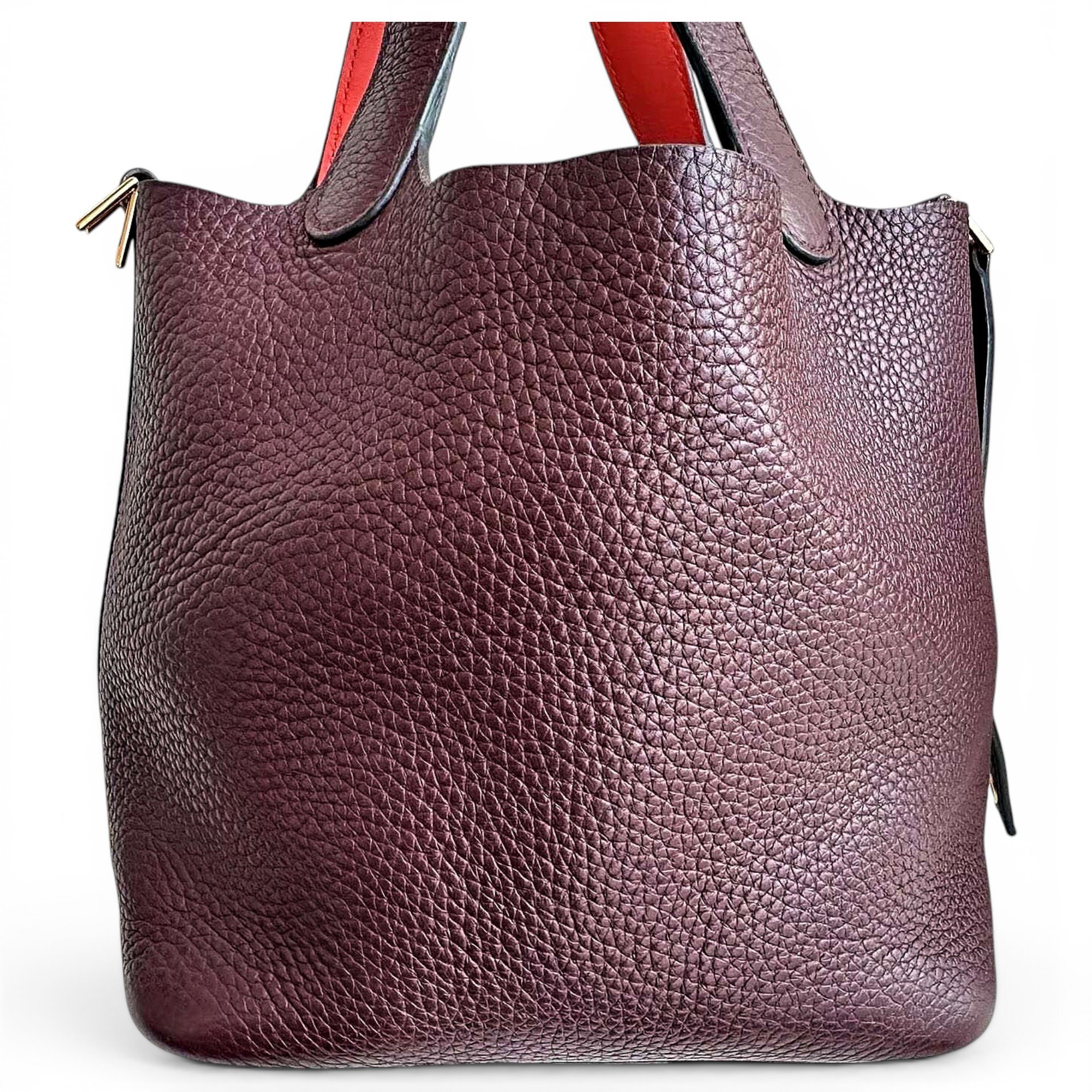 Picotin leather handbag