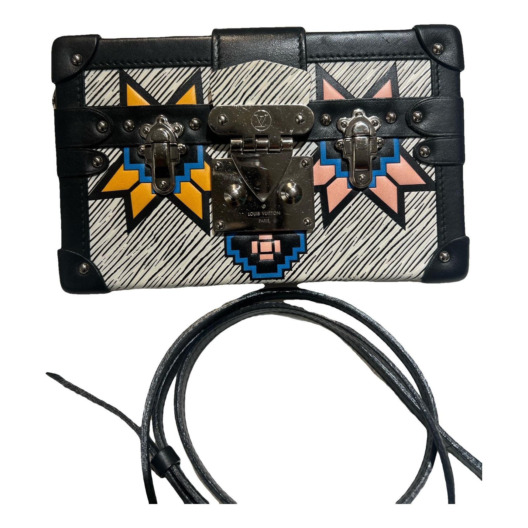 Petite Malle leather handbag