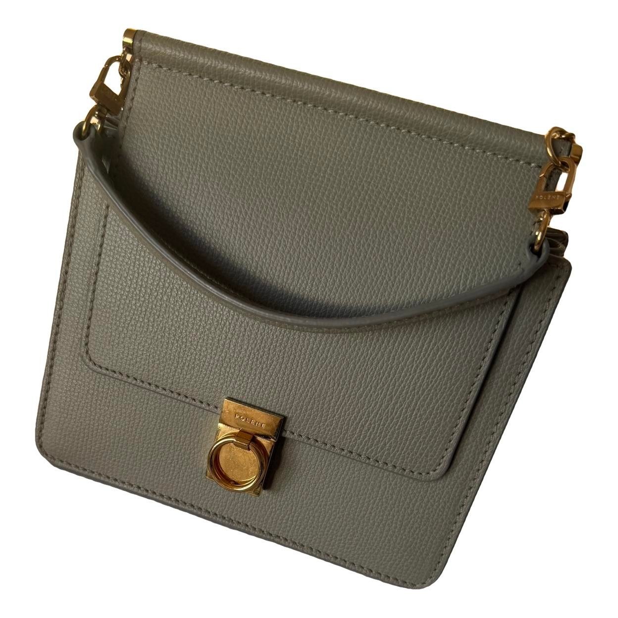 Polene Numéro sept mini leather crossbody bag