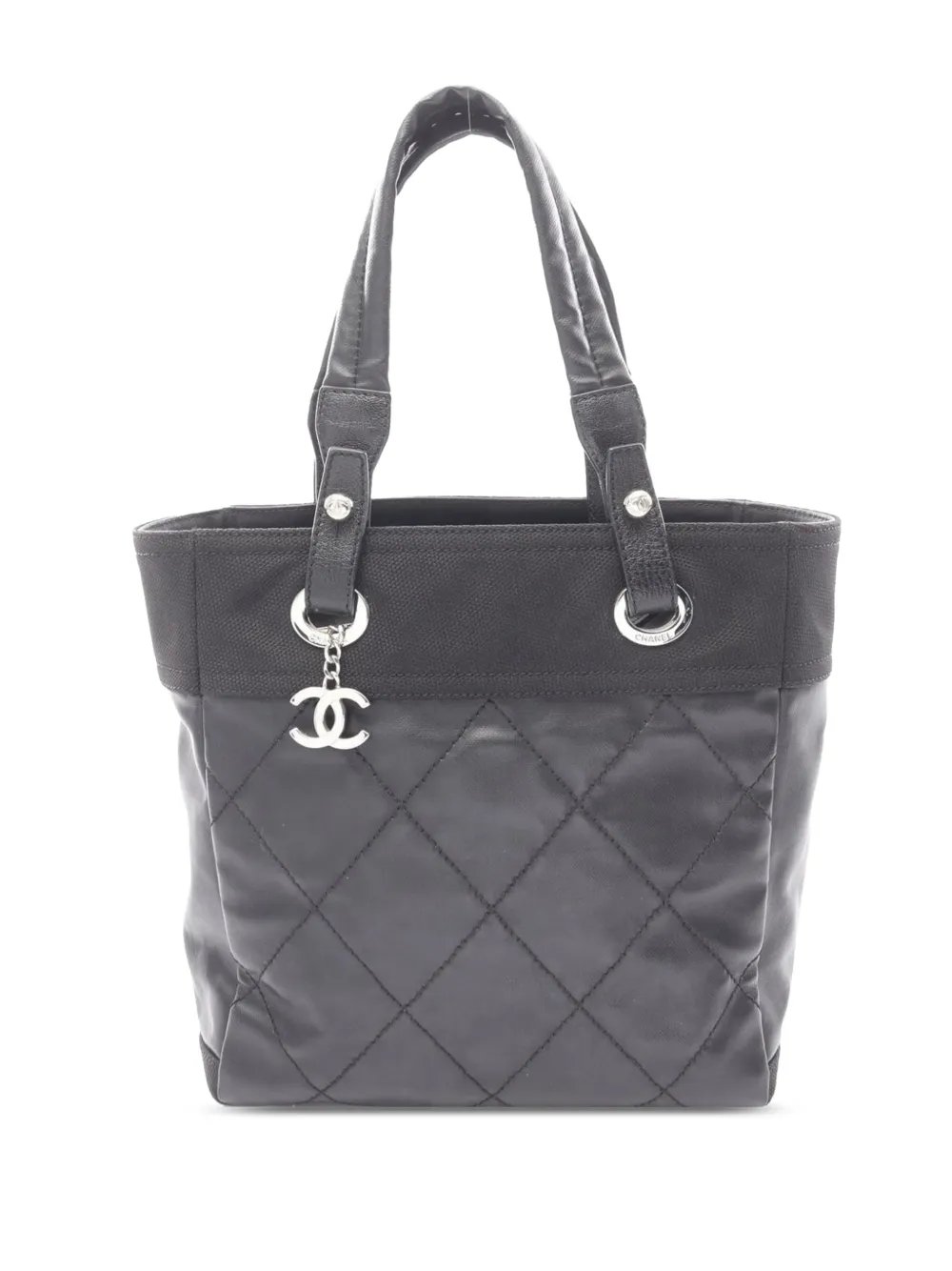 2006-2008 Small Quilted Coated Canvas Paris Biarritz tote bag