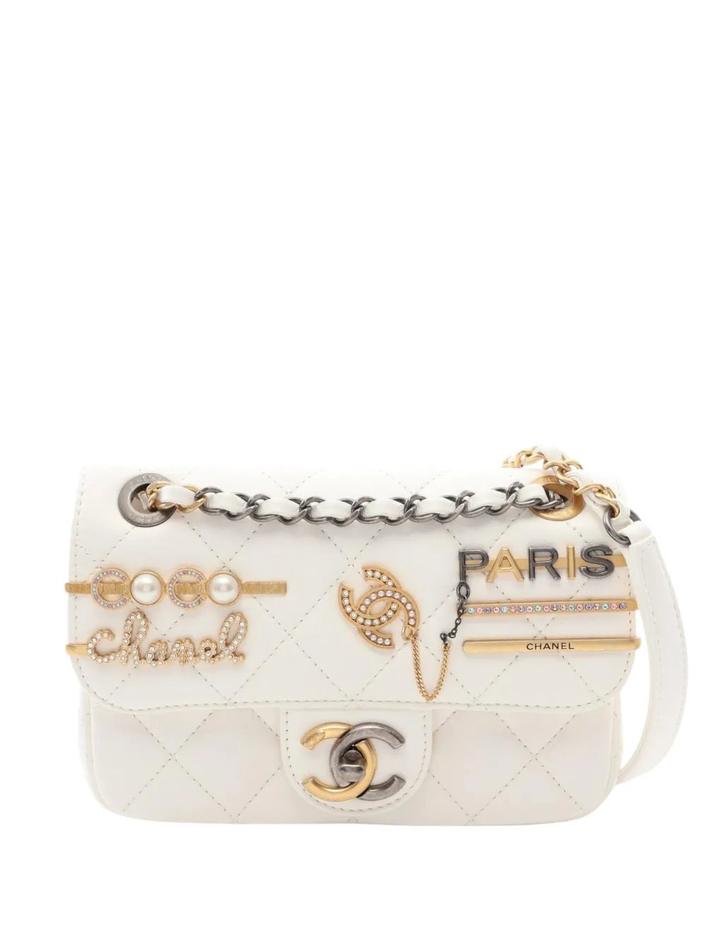 2021-2026 Mini Quilted Lambskin Coco Clips Flap crossbody bag