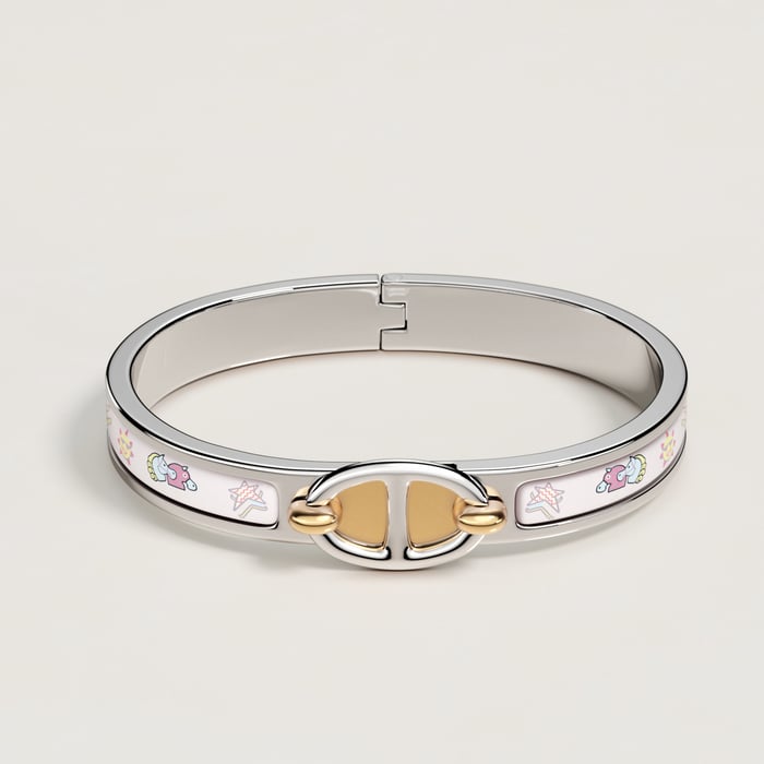 Jasmin Mini Clic Chaine d'Ancre Funny Ice Cream Bracelet