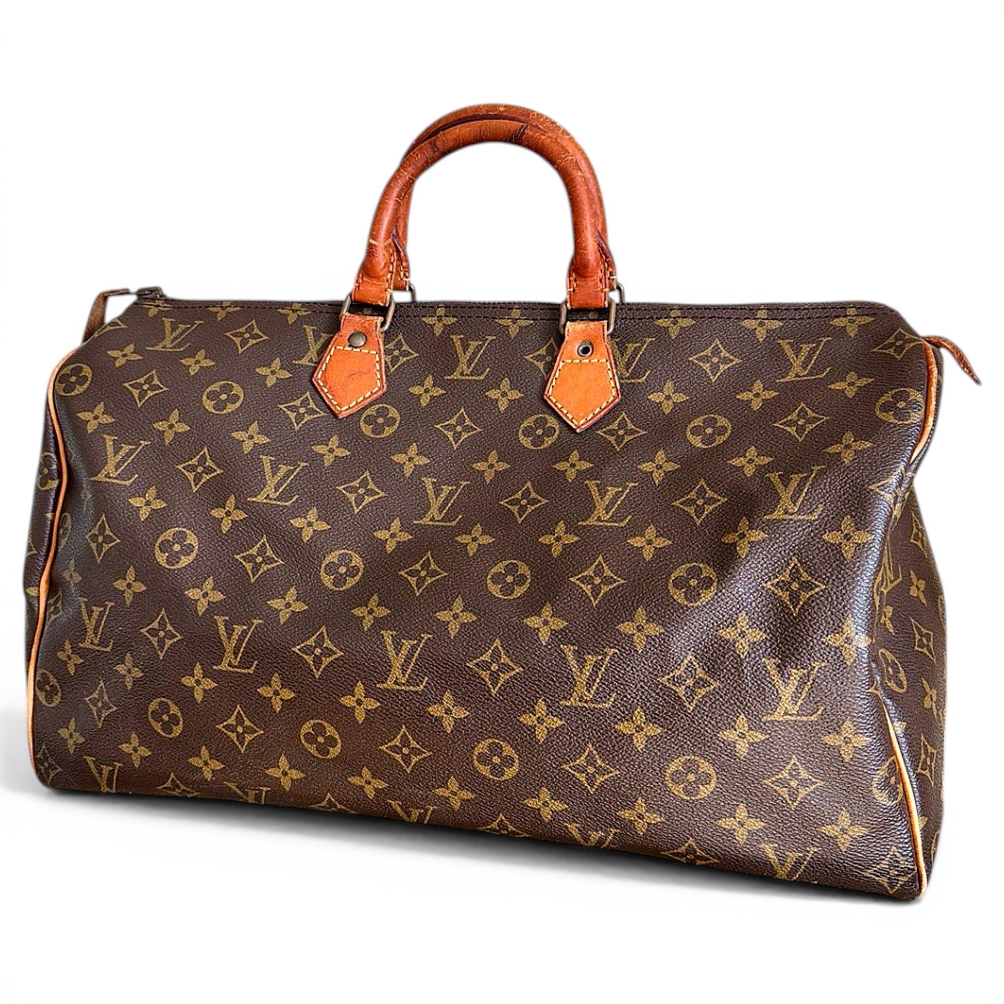 Speedy leather handbag
