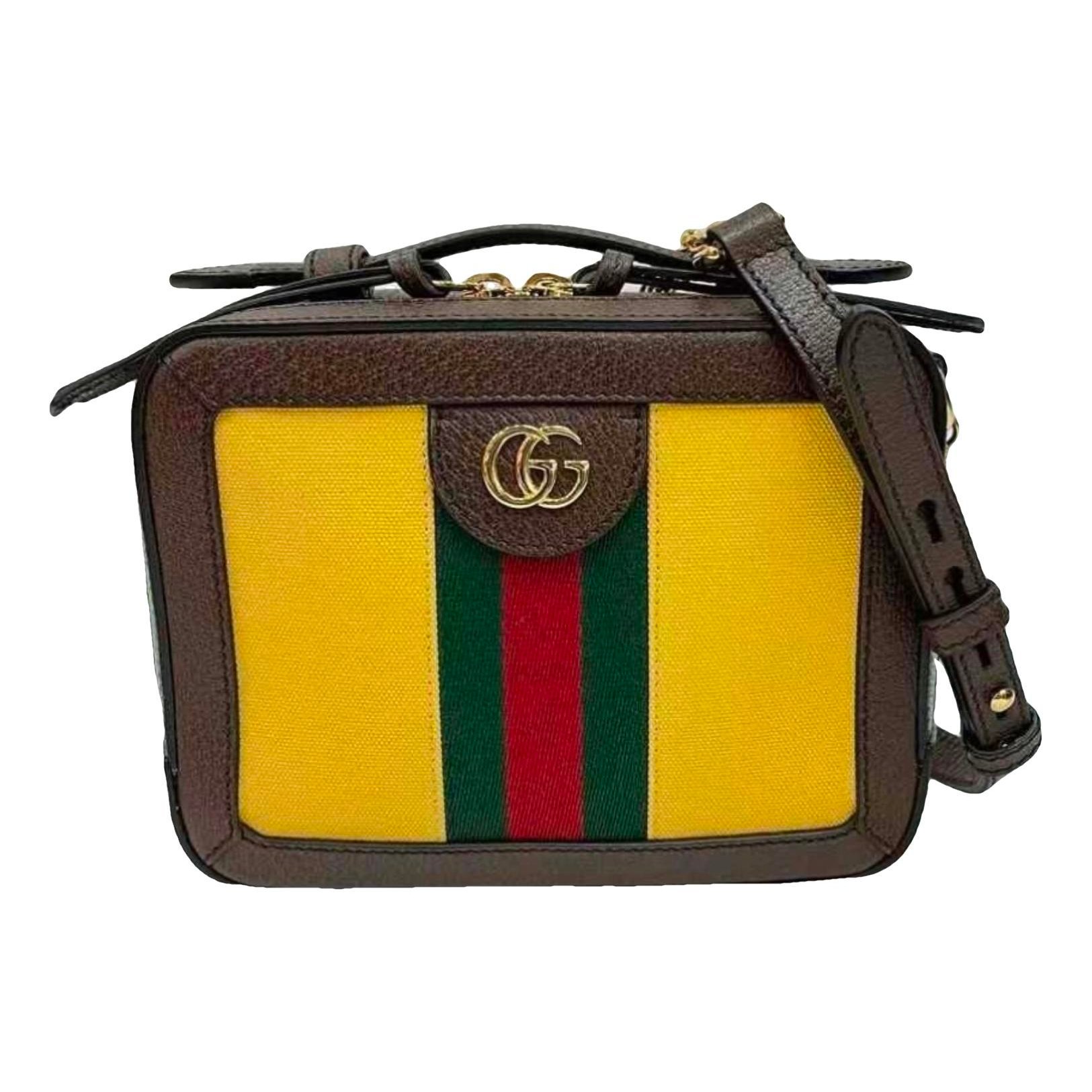 Ophidia Zip Around Camera leather crossbody bag