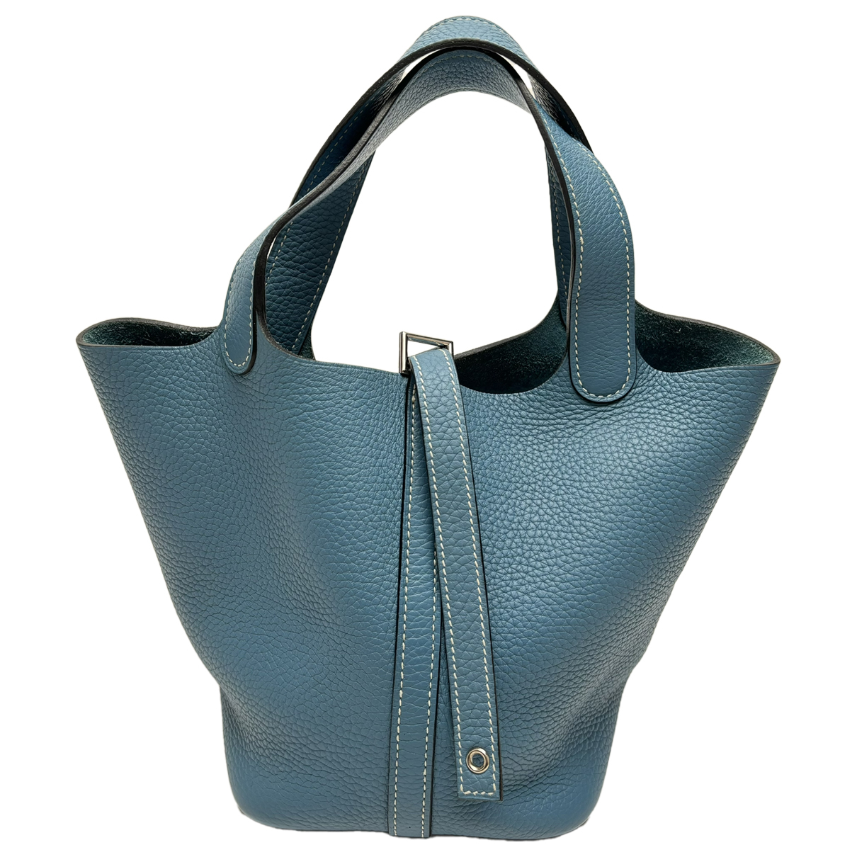 Picotin leather tote