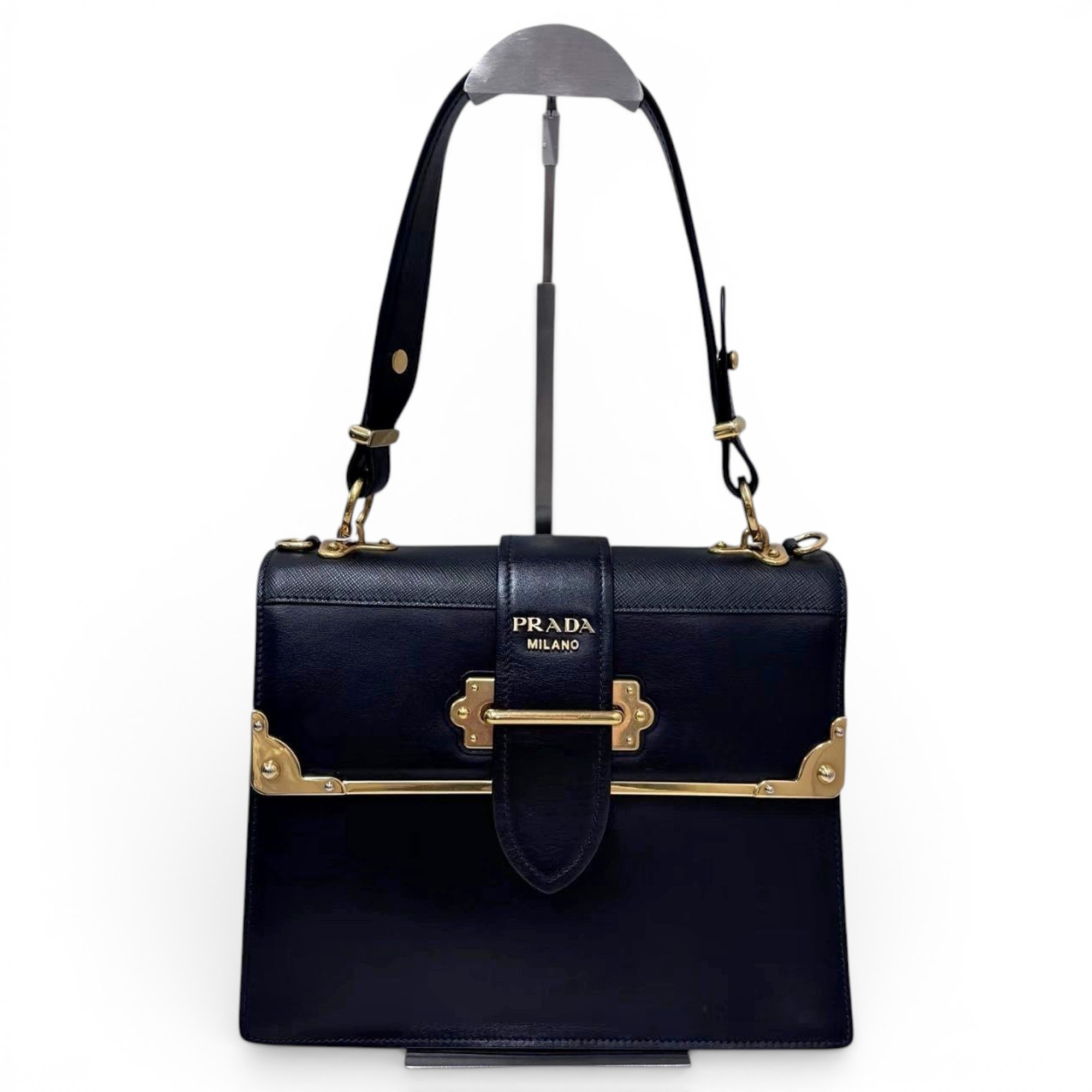 Cahier leather handbag