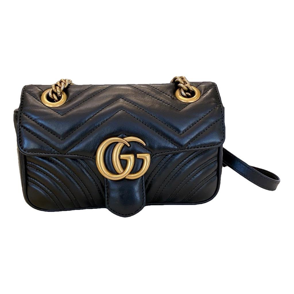 GG Marmont Flap leather crossbody bag