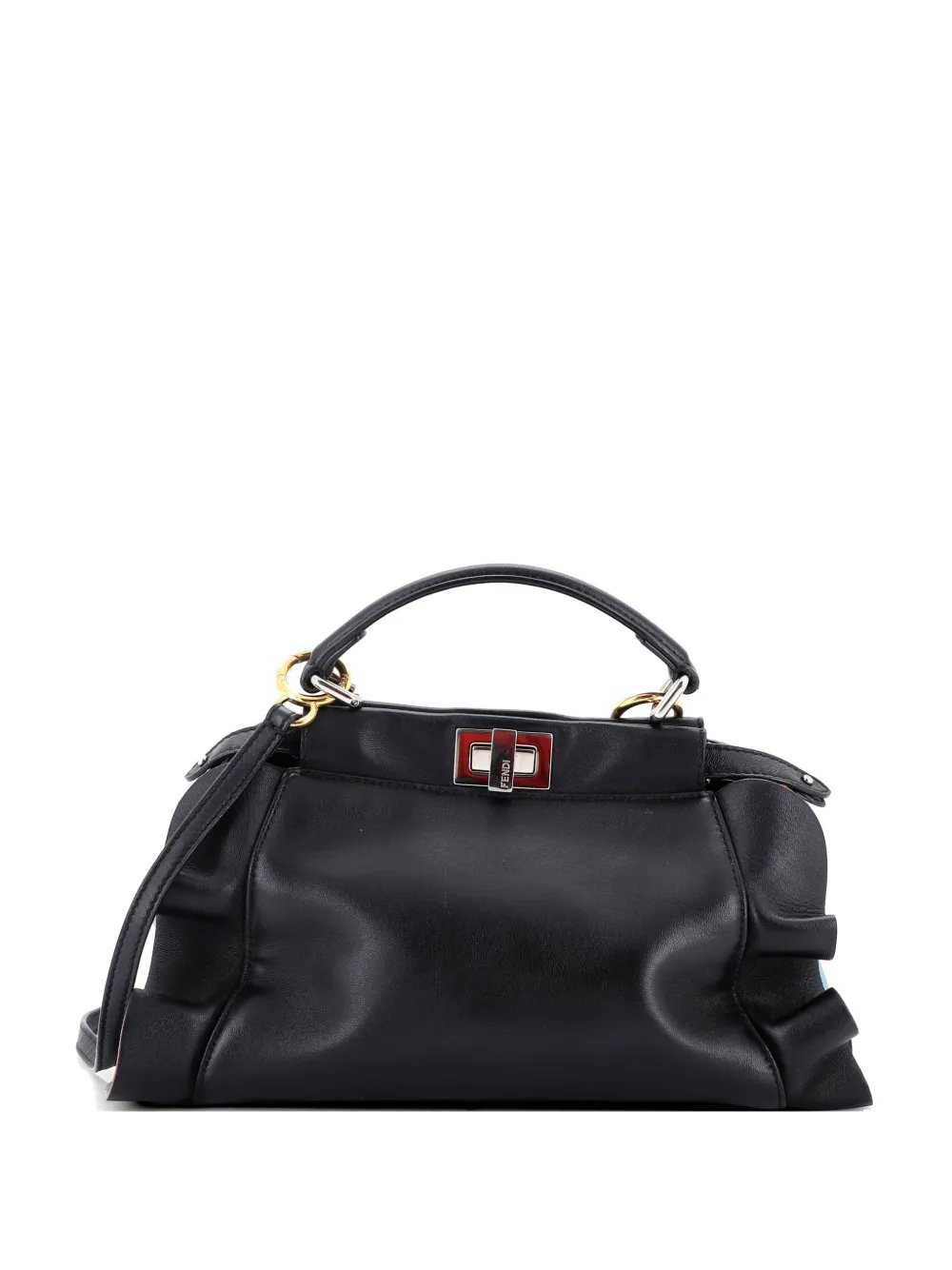 Wave Peekaboo Bag Leather Mini satchel