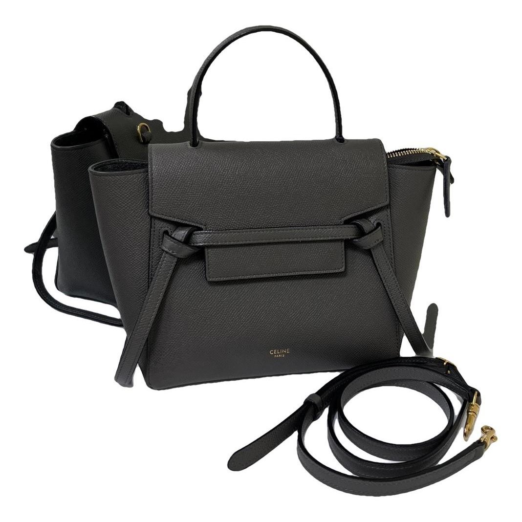 Belt leather handbag