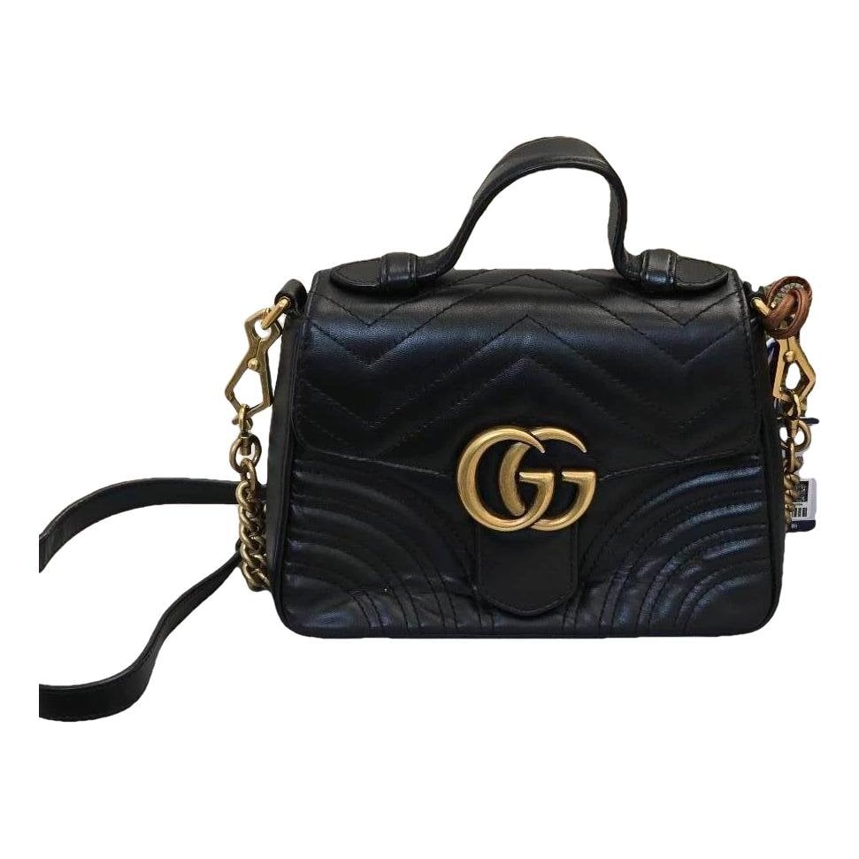 GG Marmont Flap leather handbag