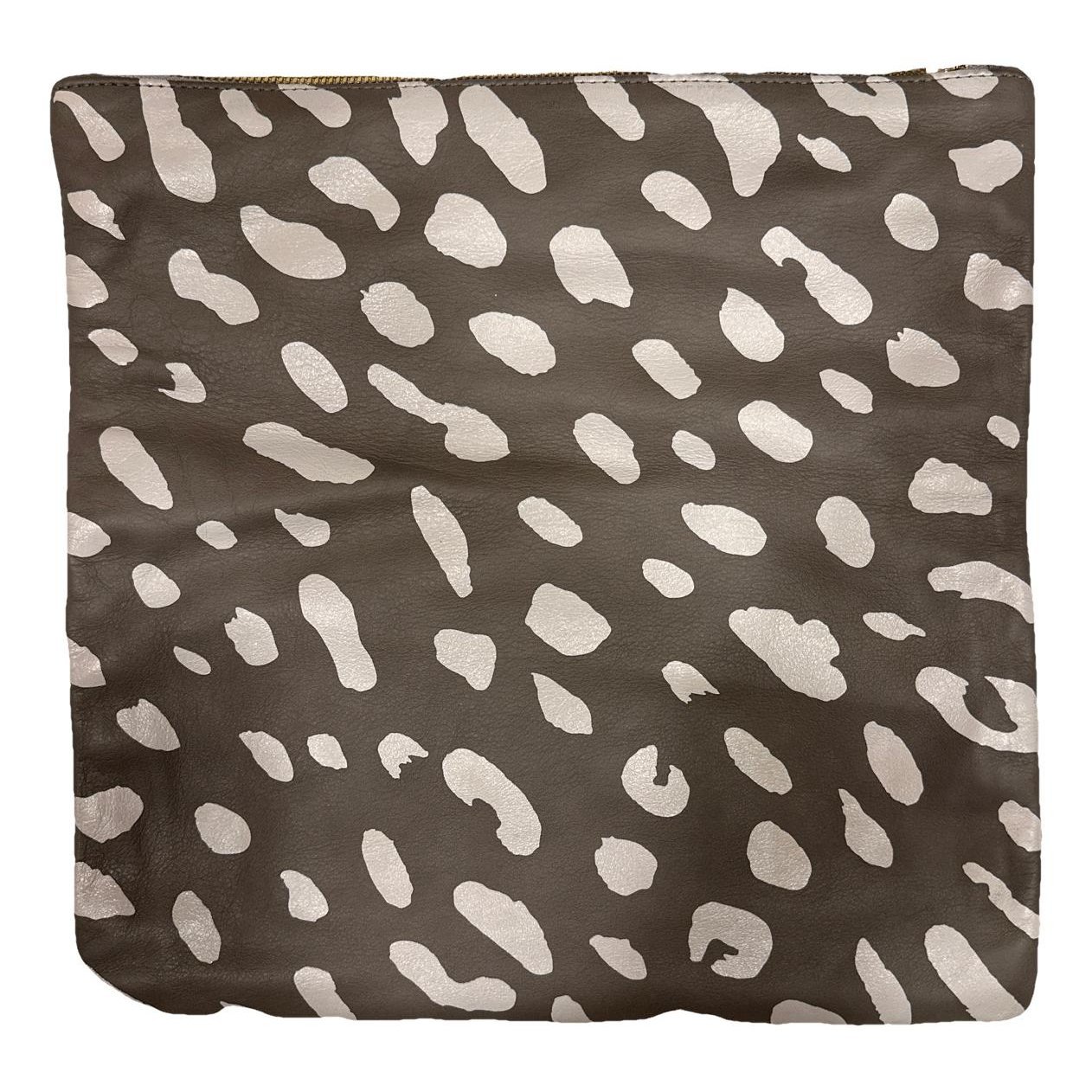 Leather clutch bag