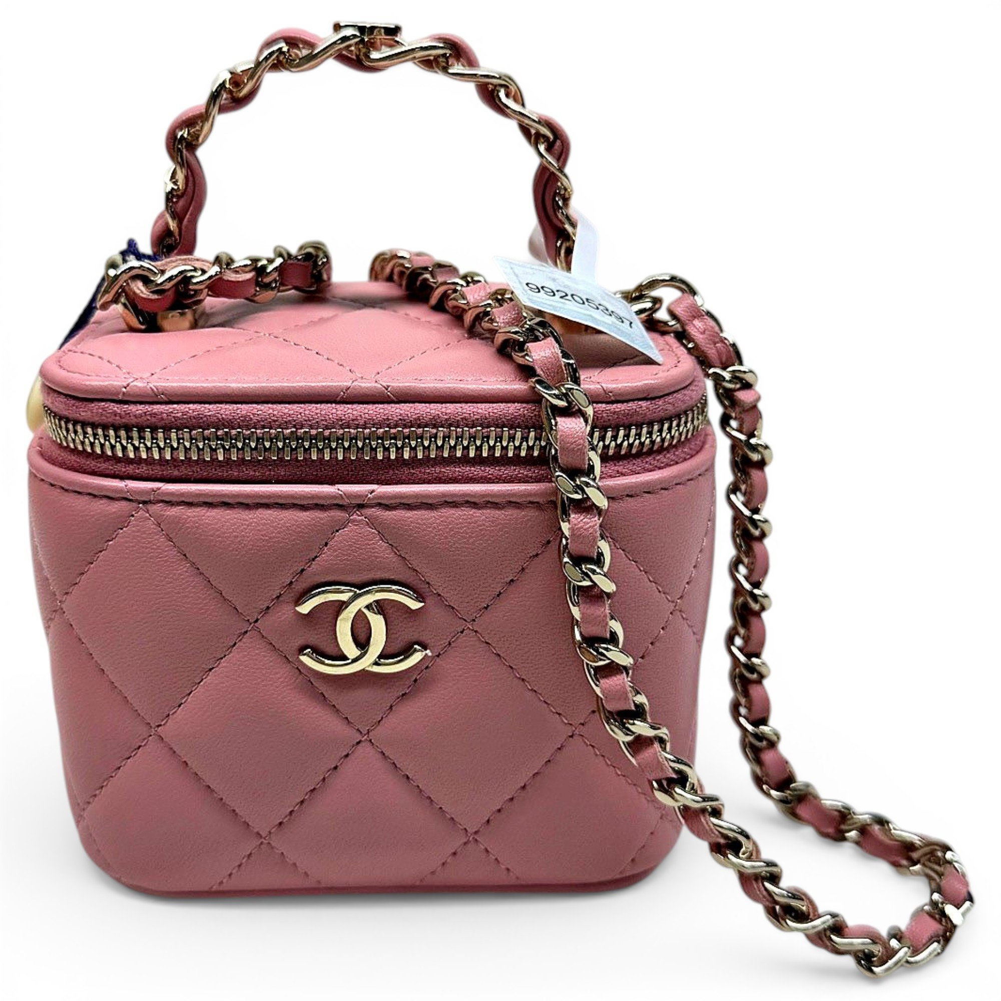 Vanity leather handbag