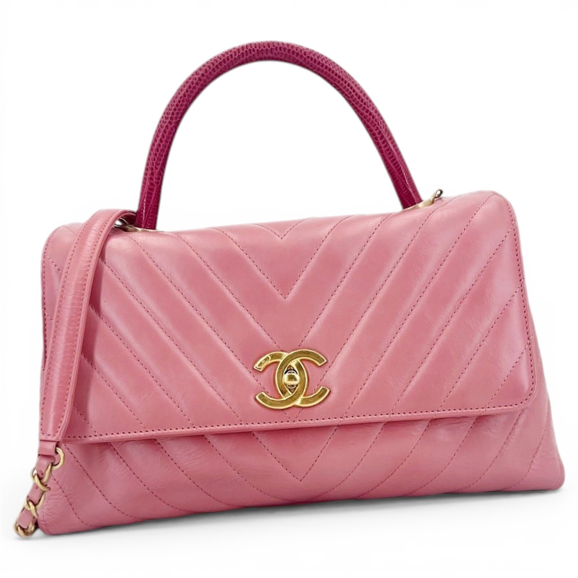Coco Handle leather handbag
