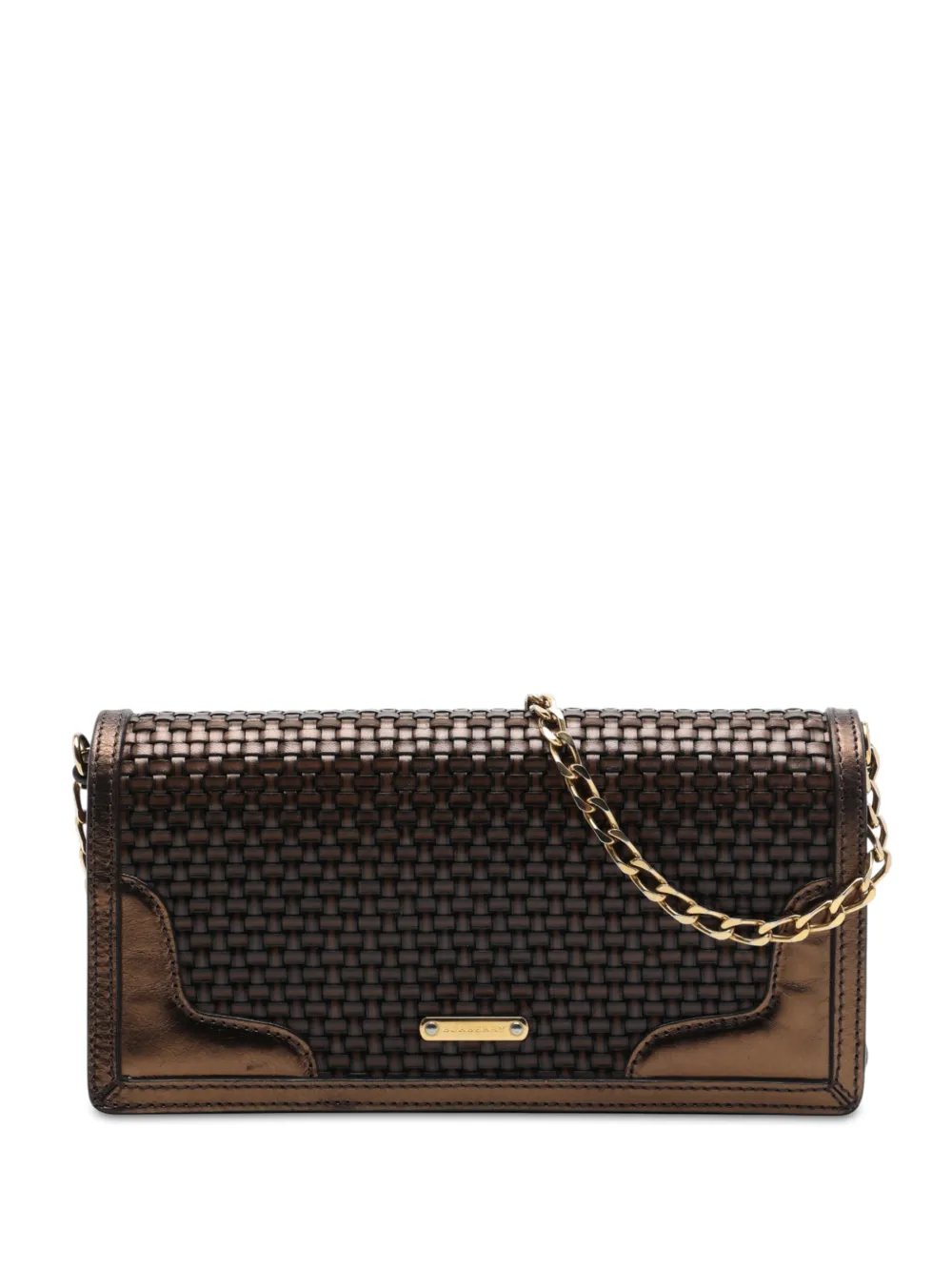 2000-2017 Metallic Woven Calfskin and Suede Flap crossbody bag