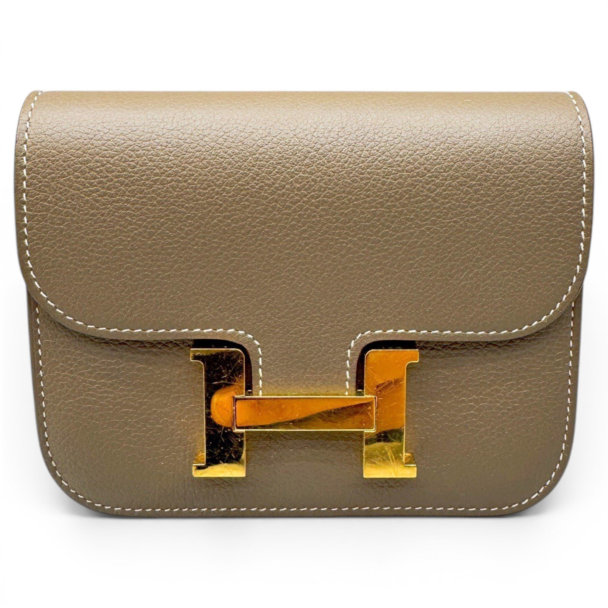 Constance leather clutch bag