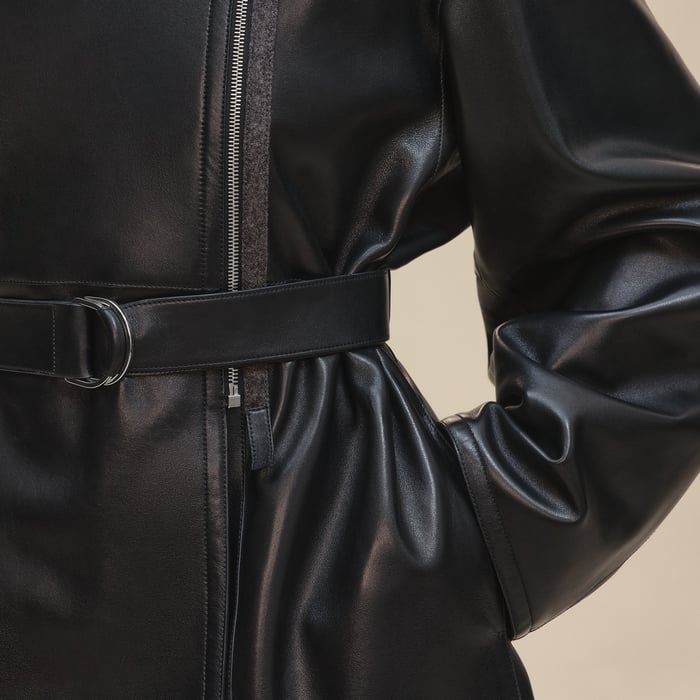 Noir Short Blanket Coat