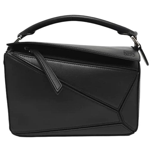 Puzzle leather handbag