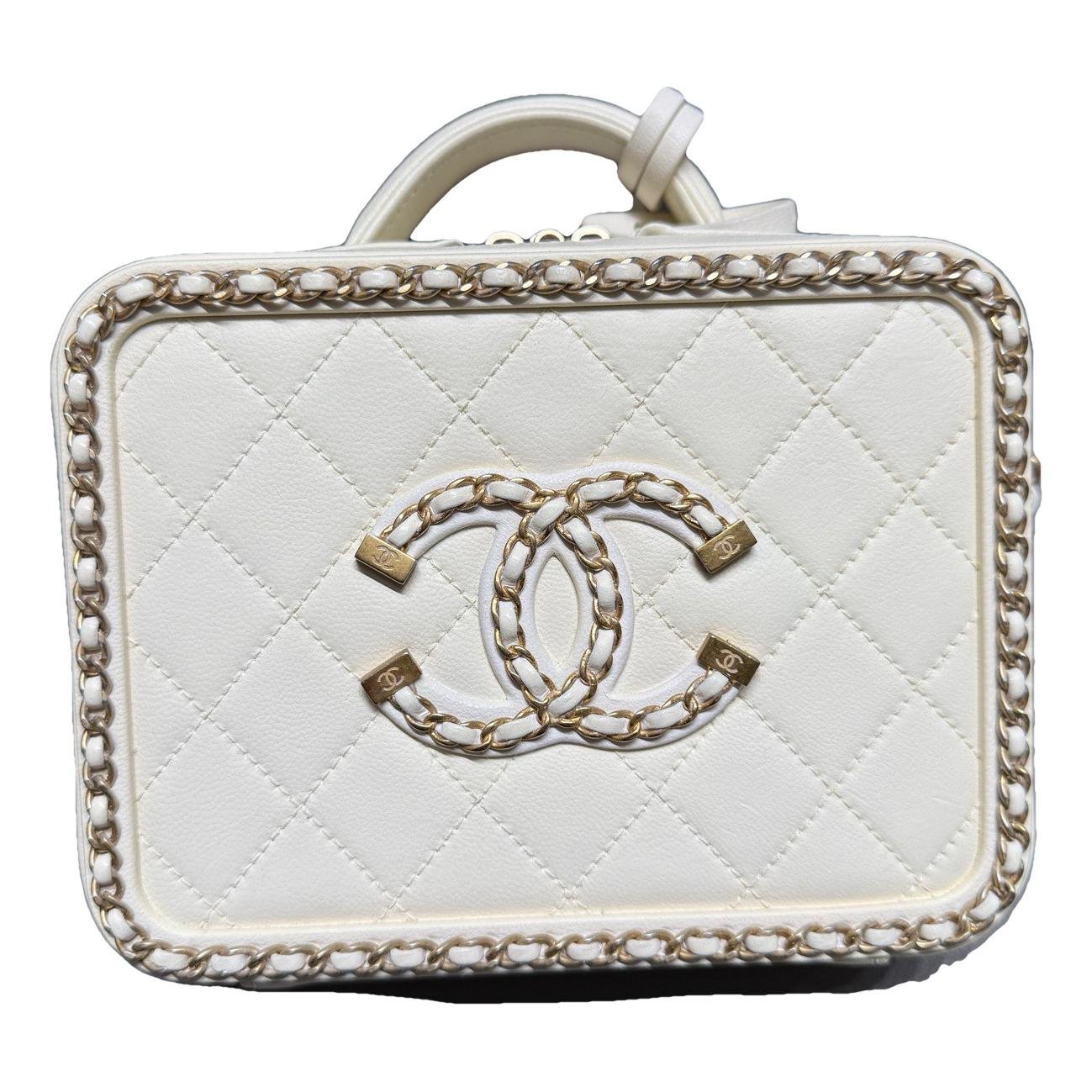 Vanity leather handbag