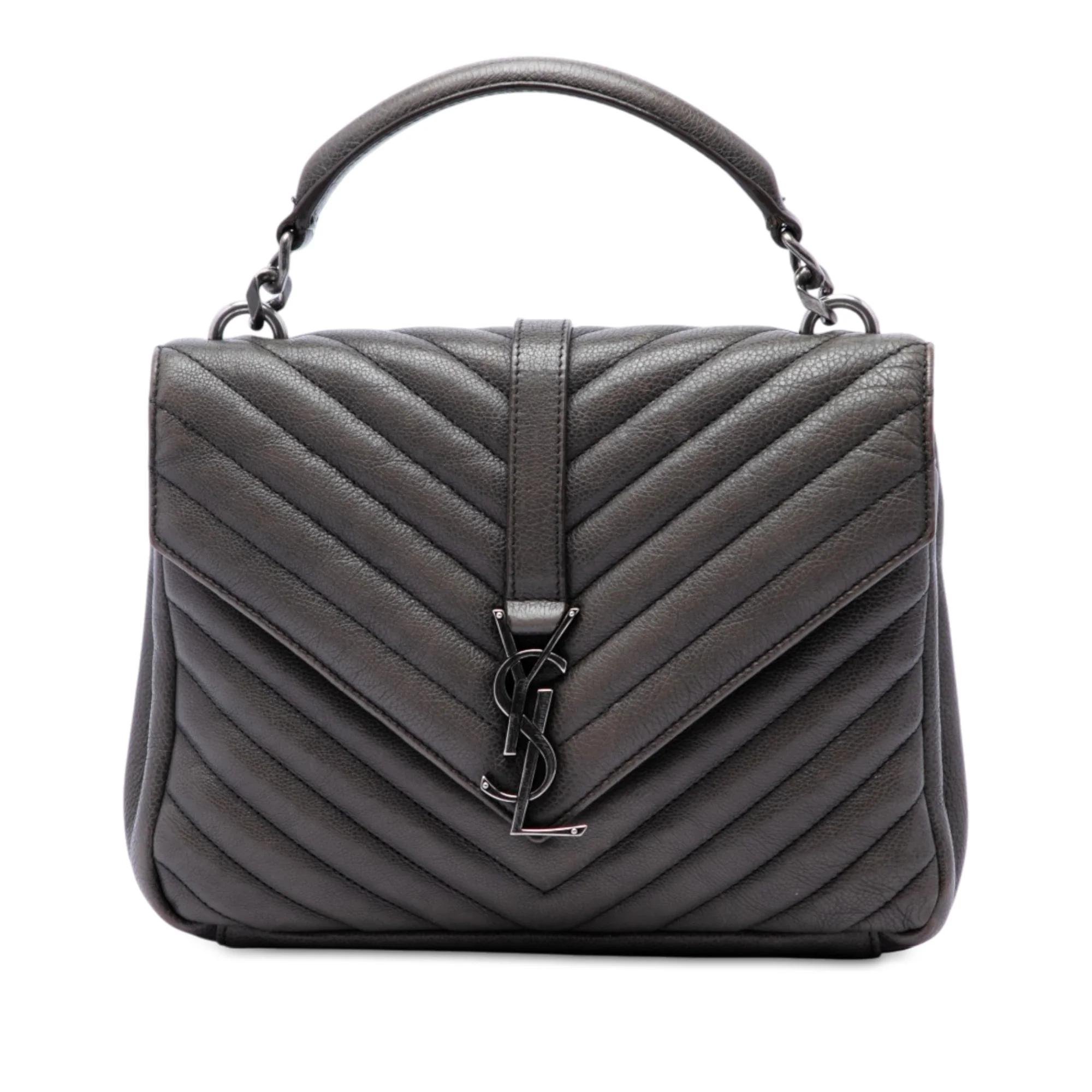 Collége monogramme leather handbag