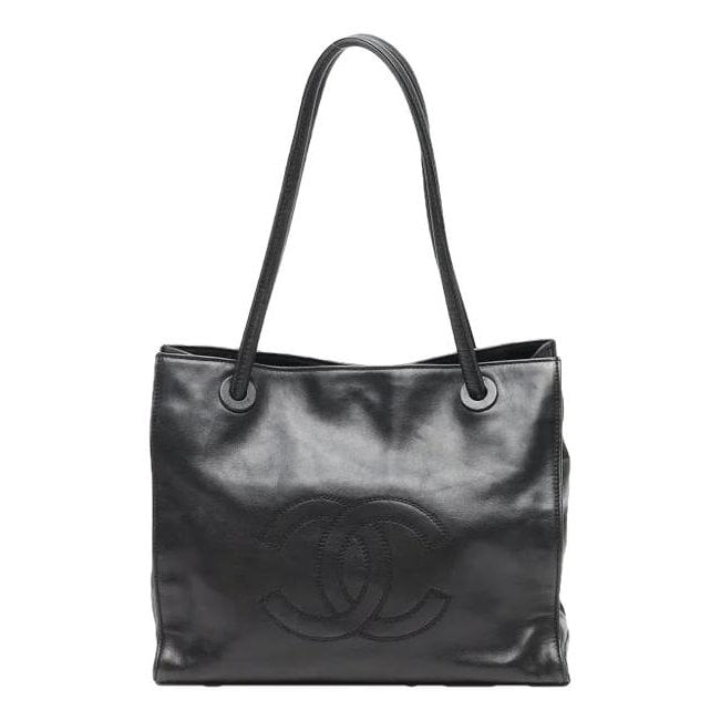 Trendy CC leather tote