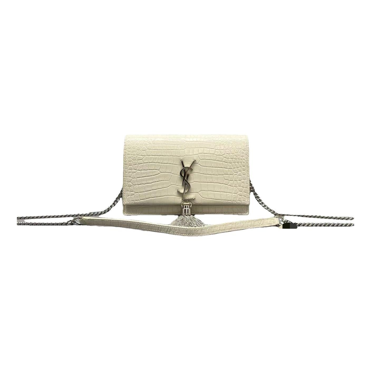 Pompom Kate leather handbag