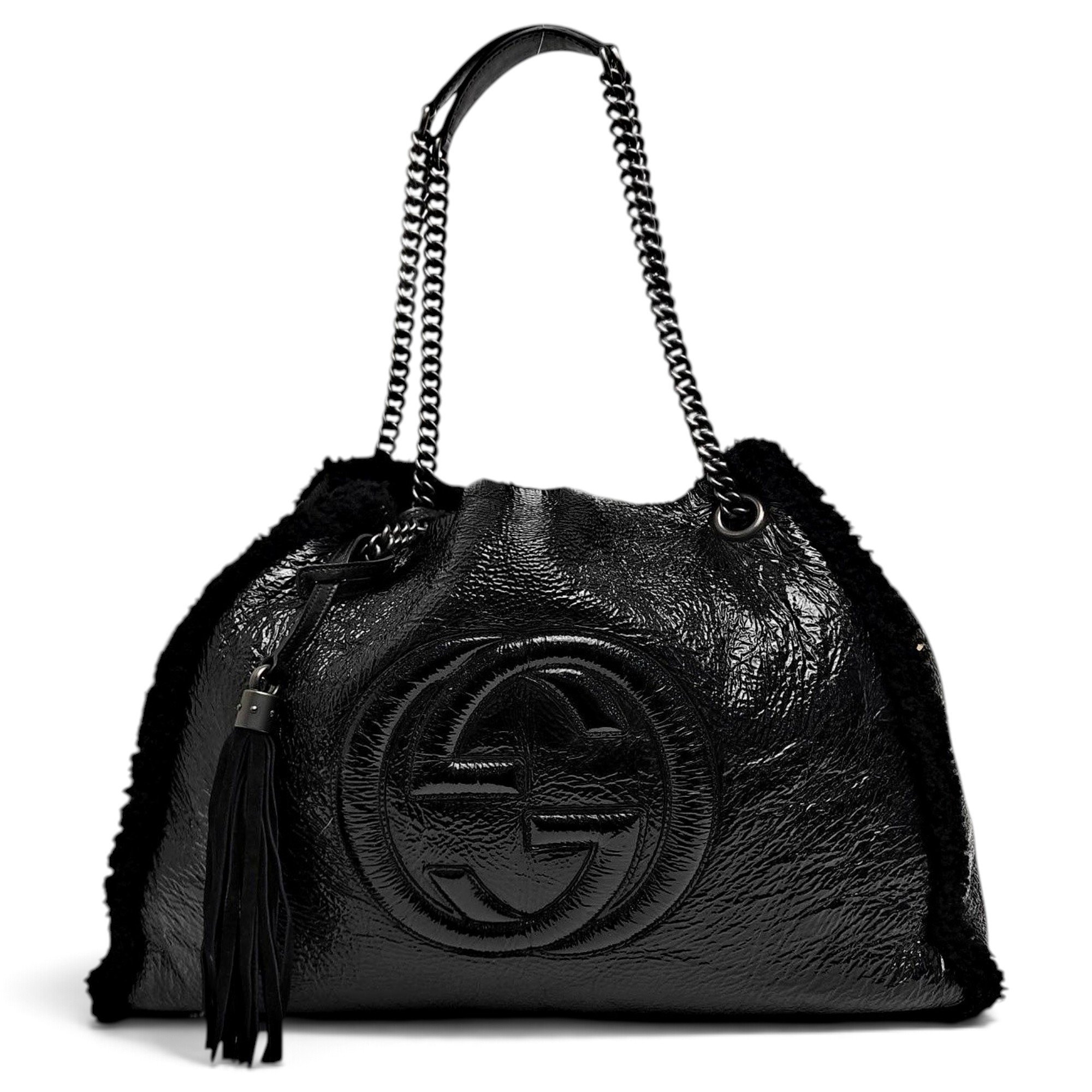 Soho patent leather handbag