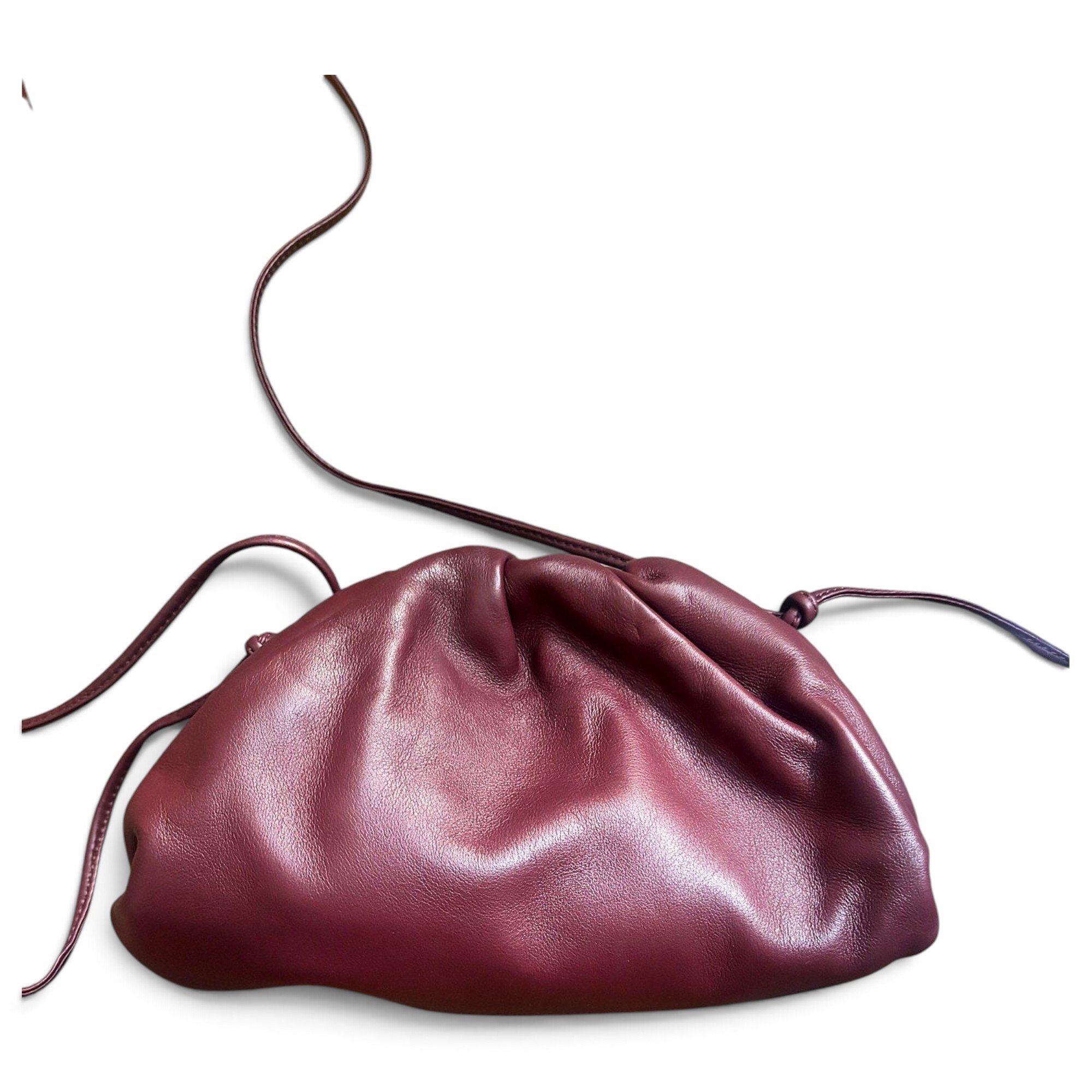 Pouch leather handbag