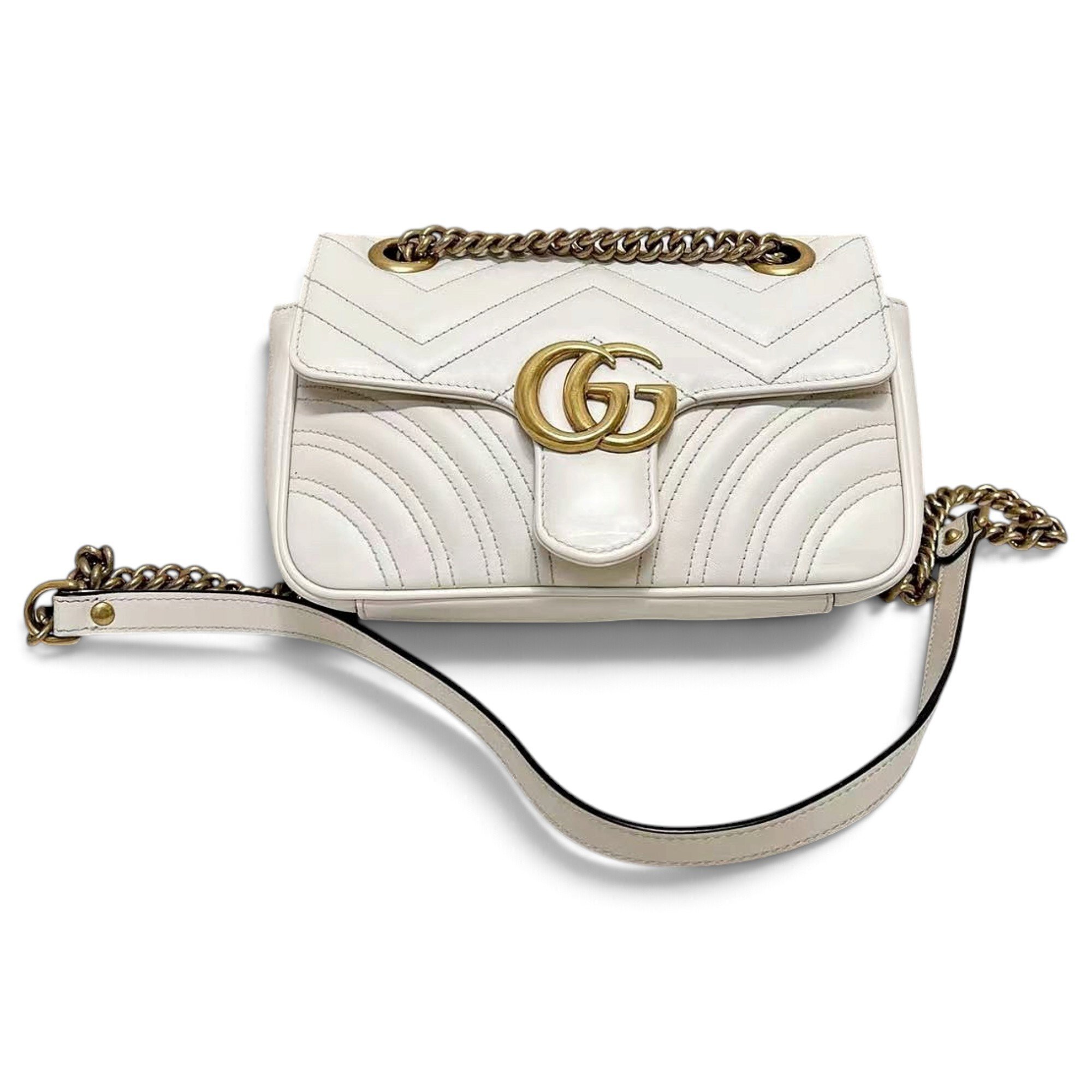 GG Marmont Flap leather handbag