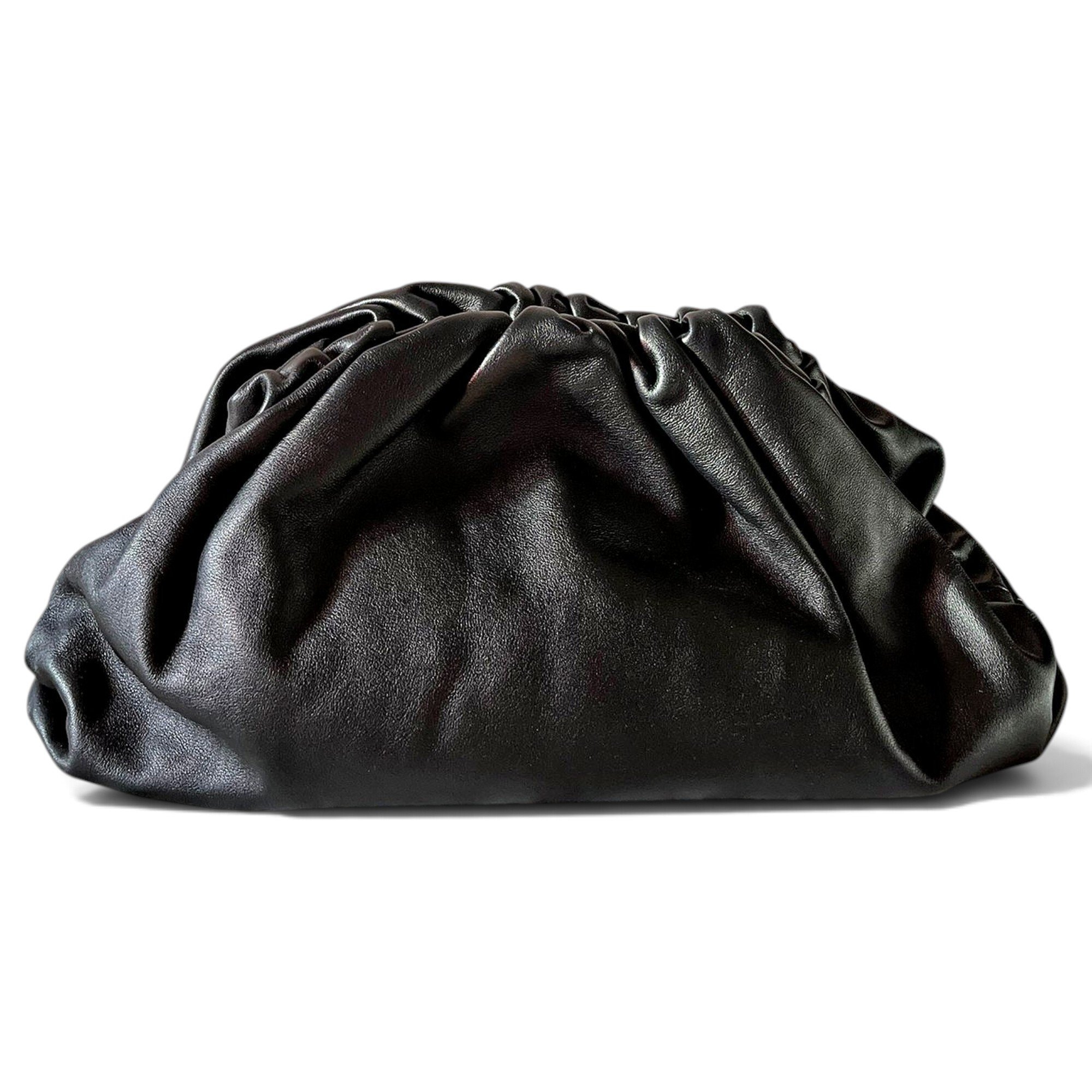Pouch leather clutch bag
