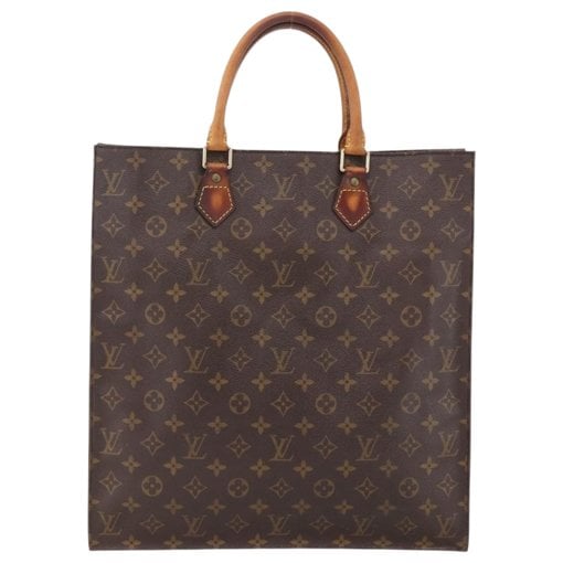 Plat leather handbag