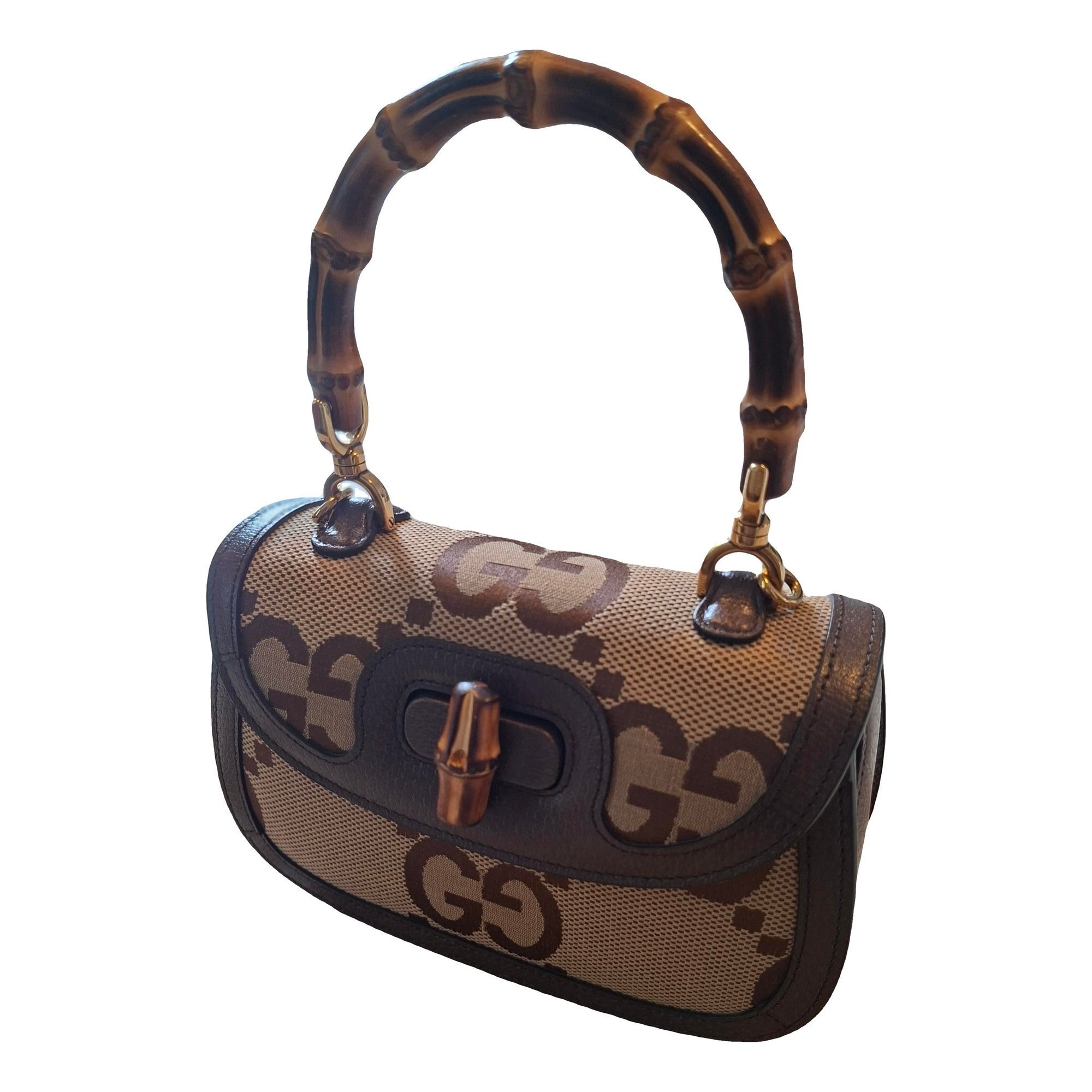 Convertible Bamboo Top Handle cloth crossbody bag